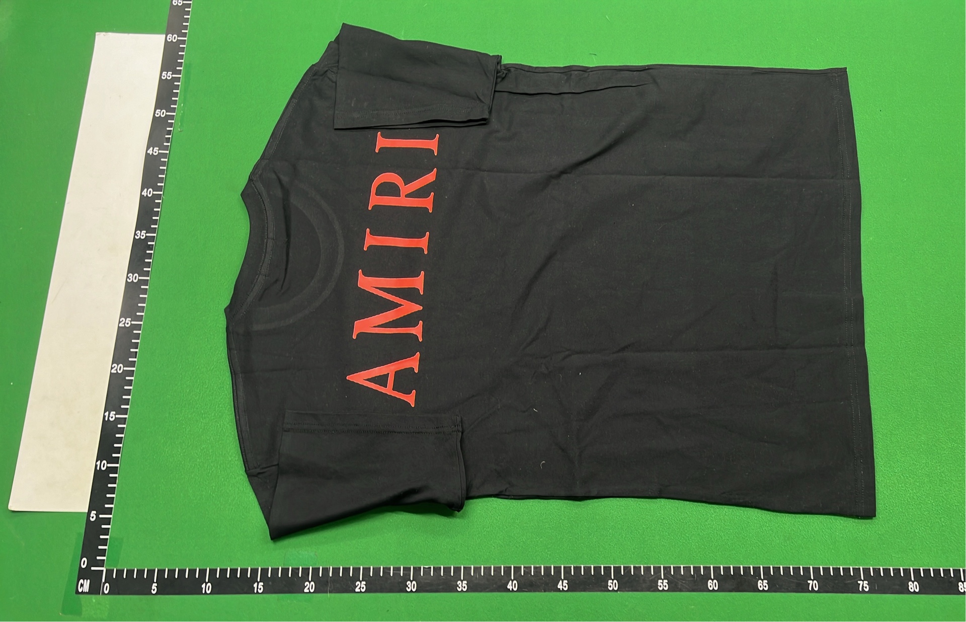 AMIRI Black T-Shirt with Red Logo