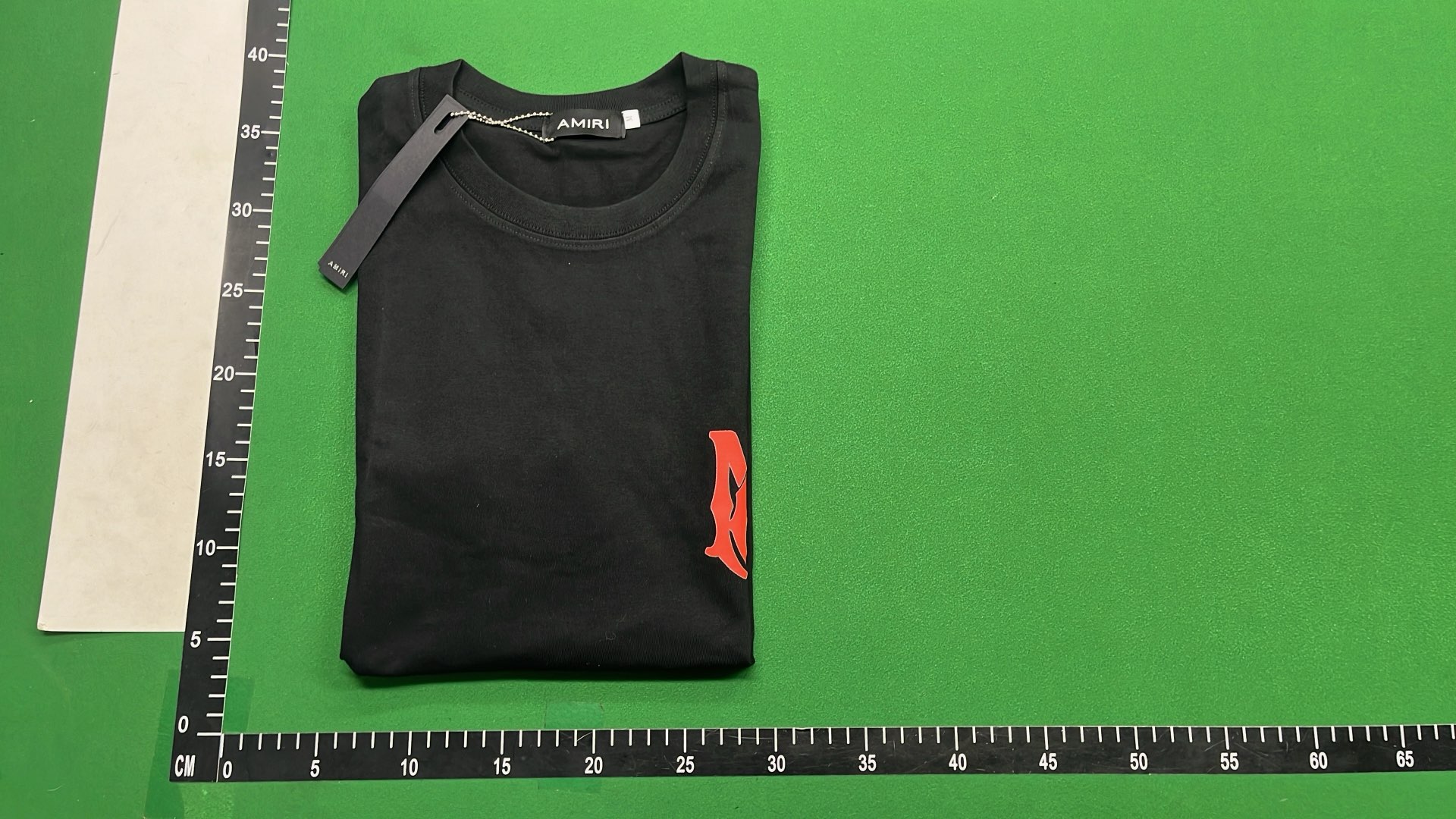AMIRI Black T-Shirt with Red Logo
