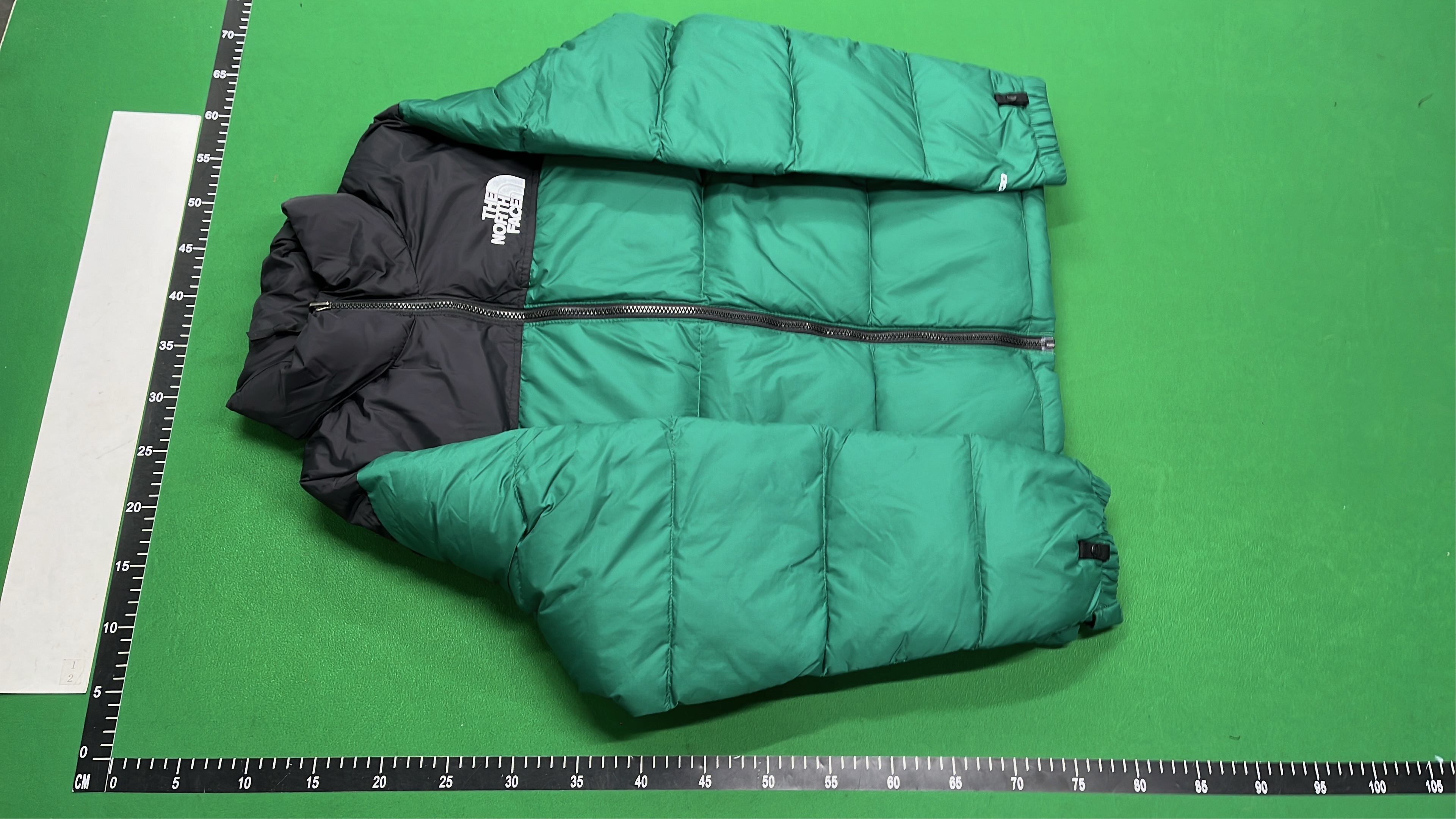 The North Face Printed Down Jacket for Men - Black and Gray Forest Design