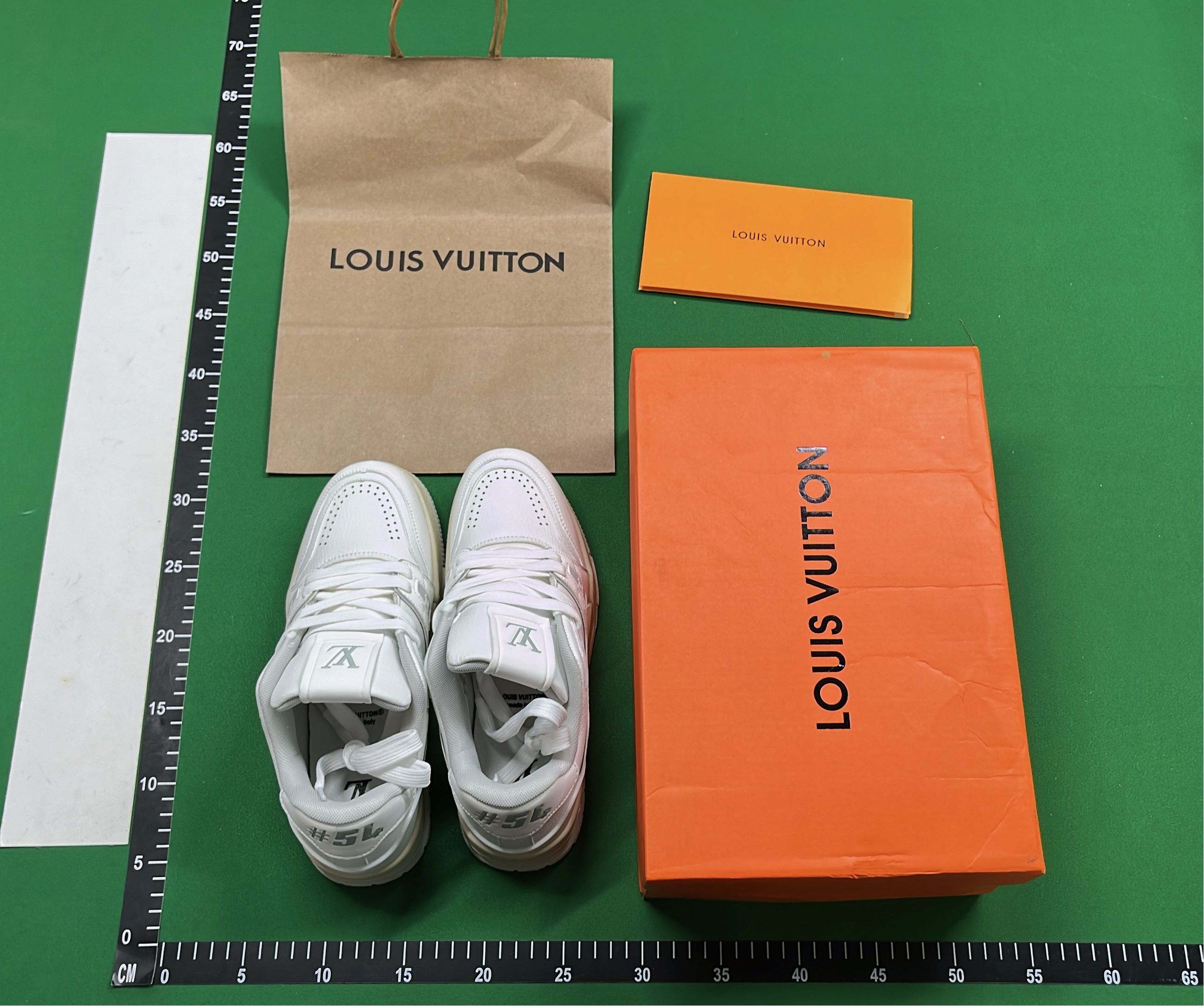 LV White Red Skate Shoe