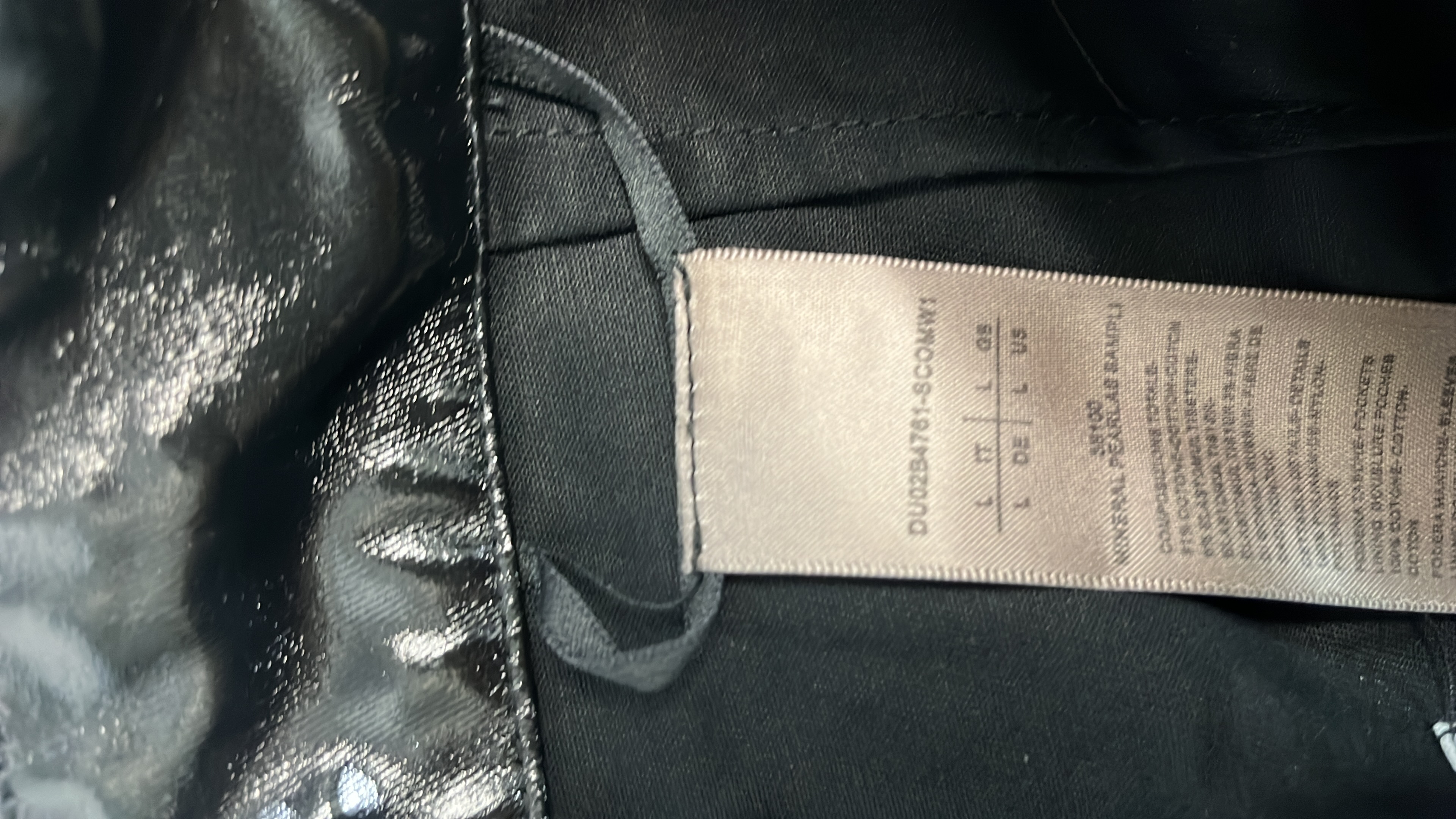 Black Leather Flared Pants for Women