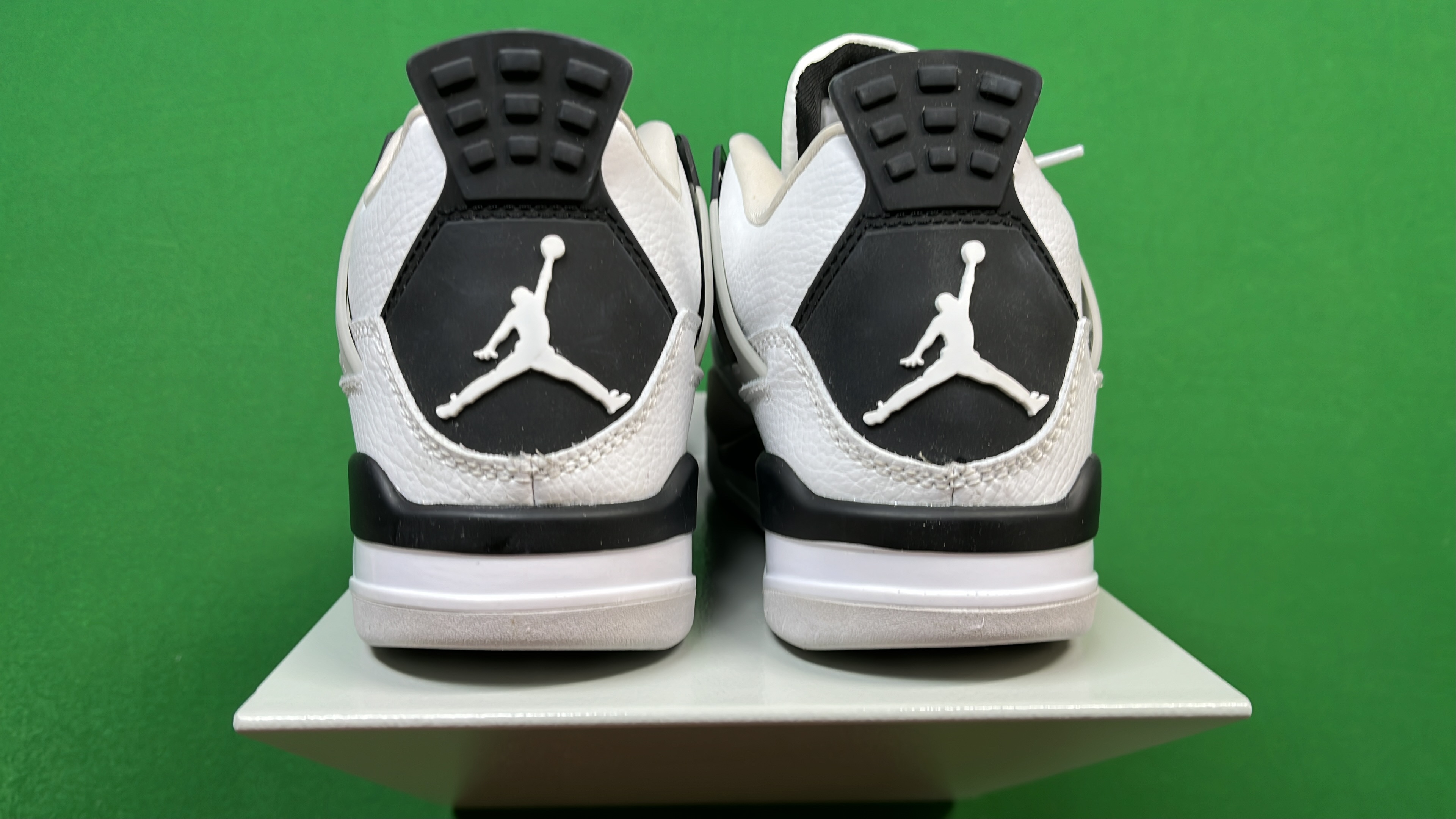 Air Jordan 4 Retro White Royal Blue Black Men's Sneakers