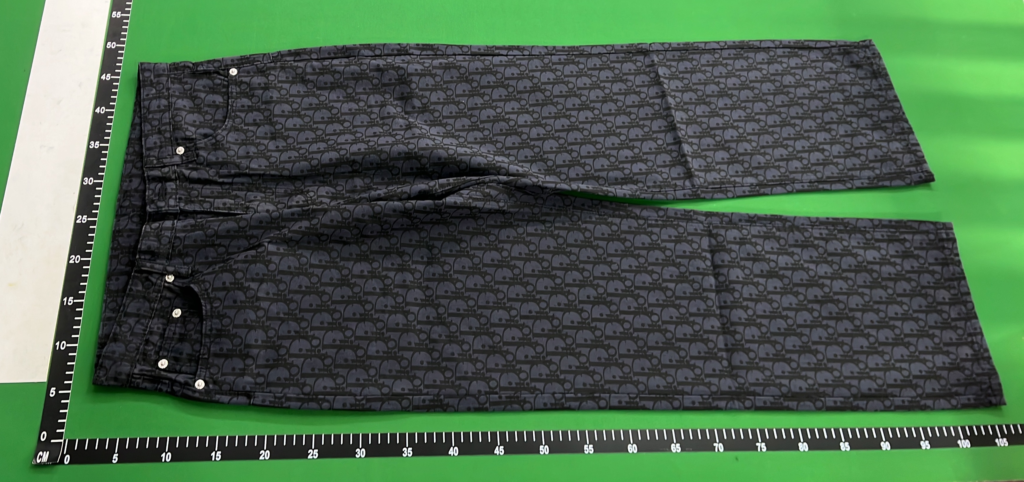 Dior Black Patterned Trousers for Men