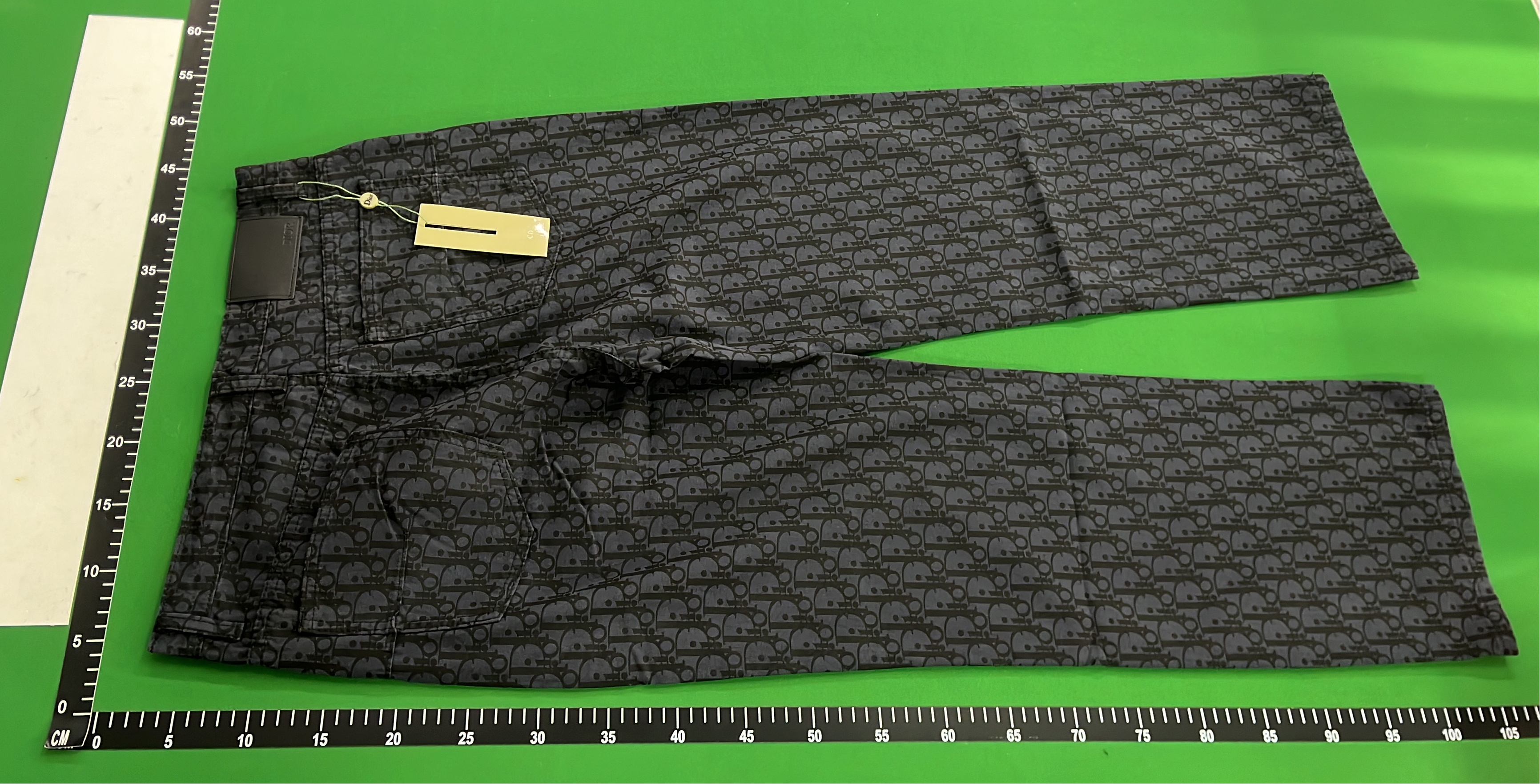 Dior Black Patterned Trousers for Men