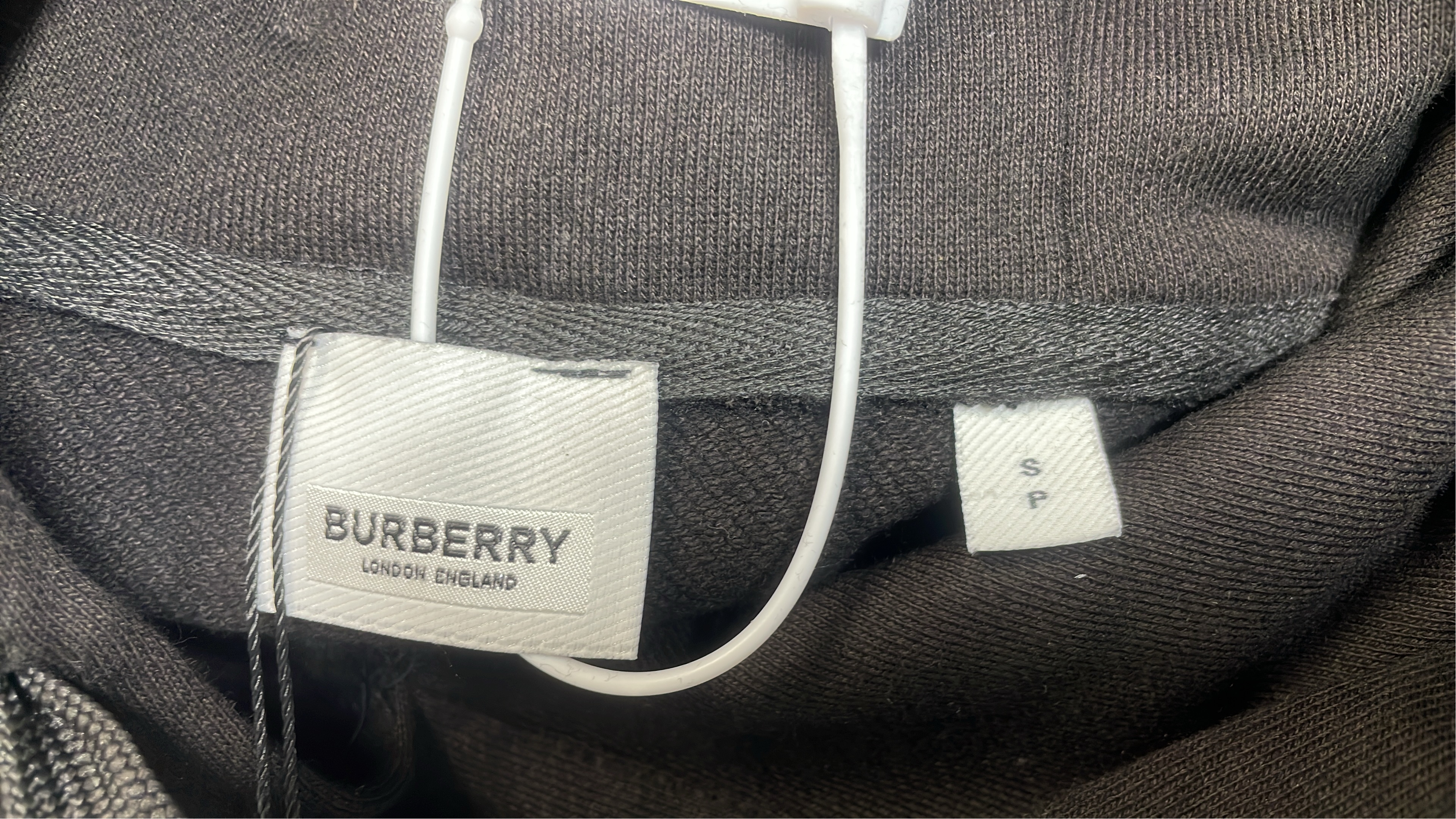 Burberry Black Hoodie with Knight Logo
