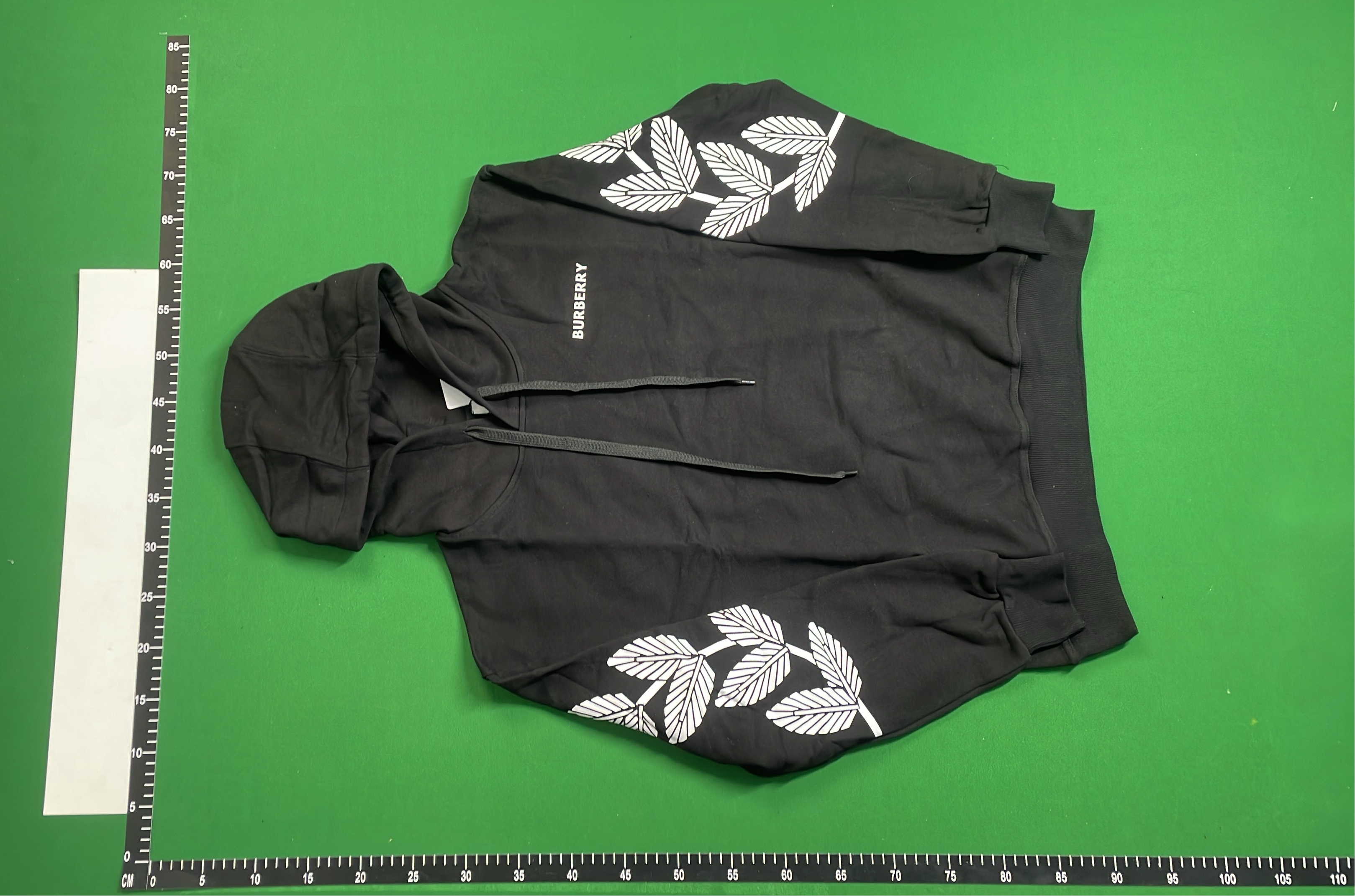 Burberry Black Hoodie with Knight Logo
