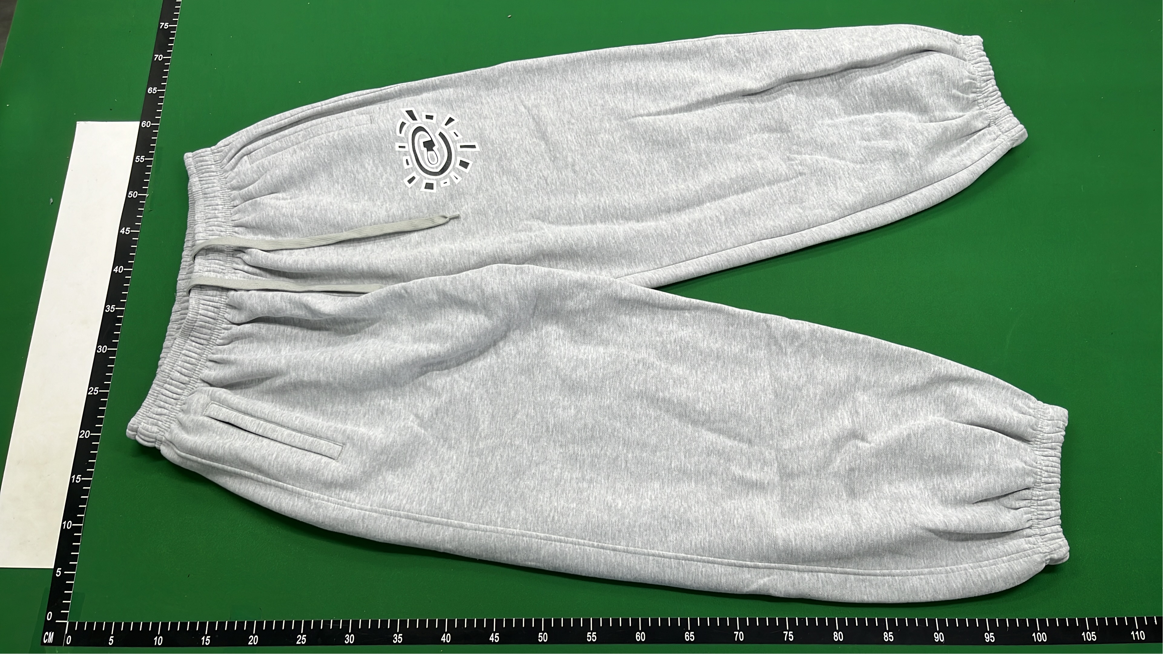 Green Logo Sweatpants for Men Women