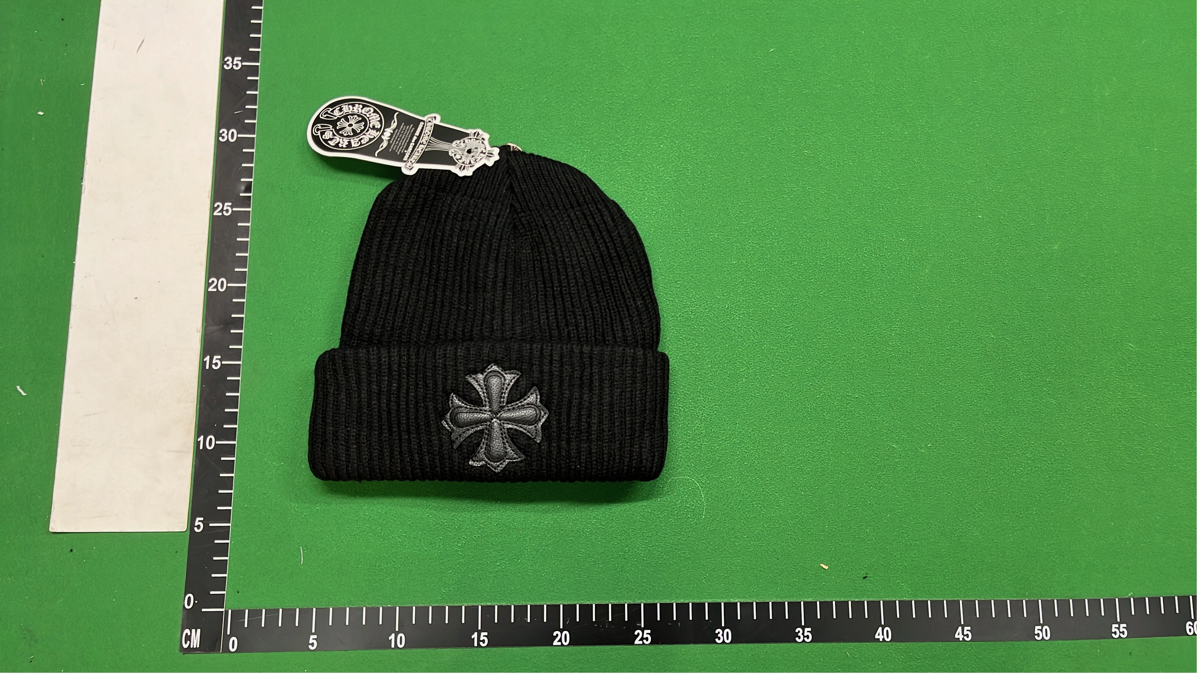 Chrome Hearts Knit Beanie Hat with Cross Logo