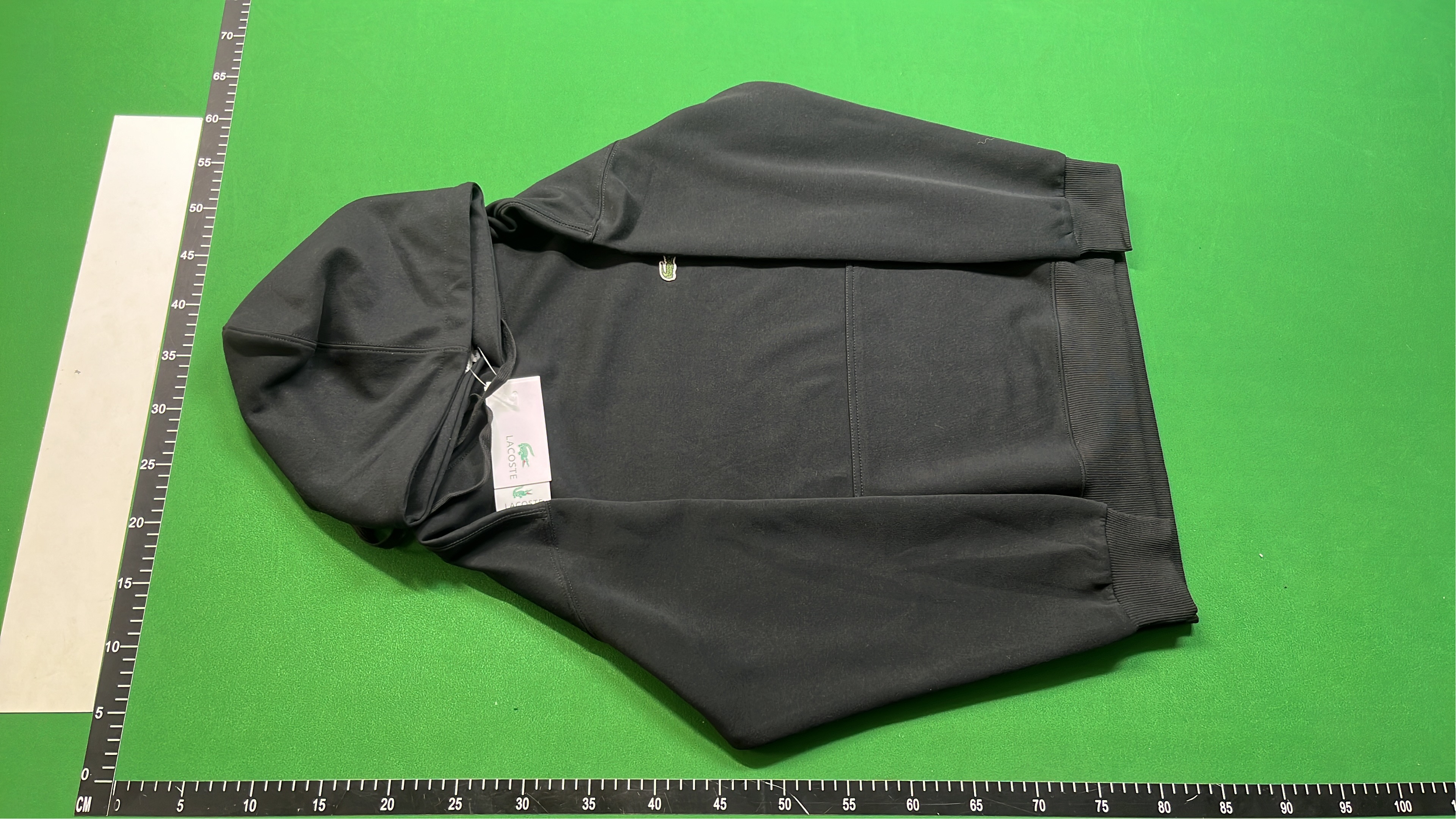Lacoste Dark Blue Hoodie with Crocodile Logo