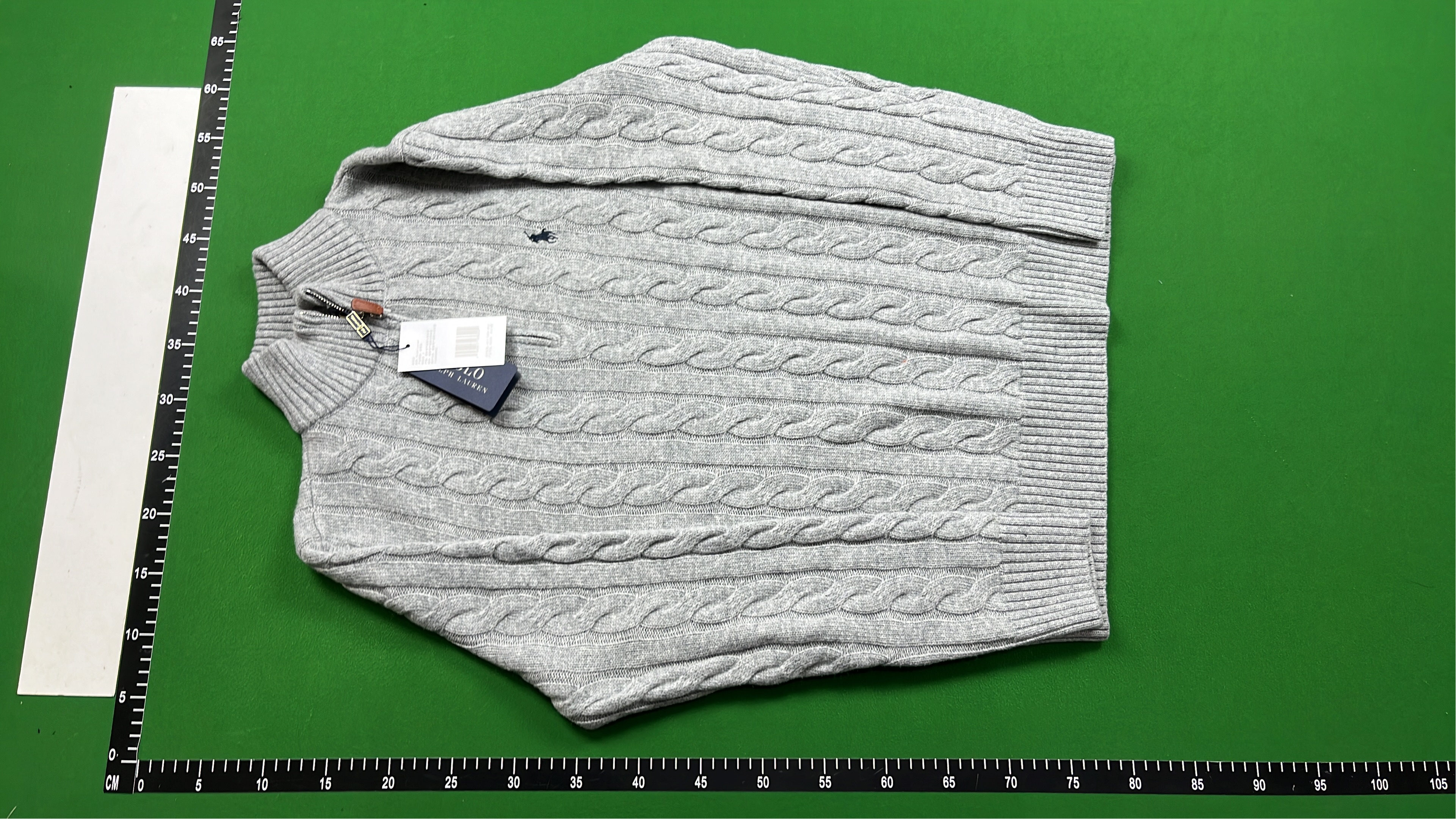 Cable Knit Half-Zip Sweater for Men