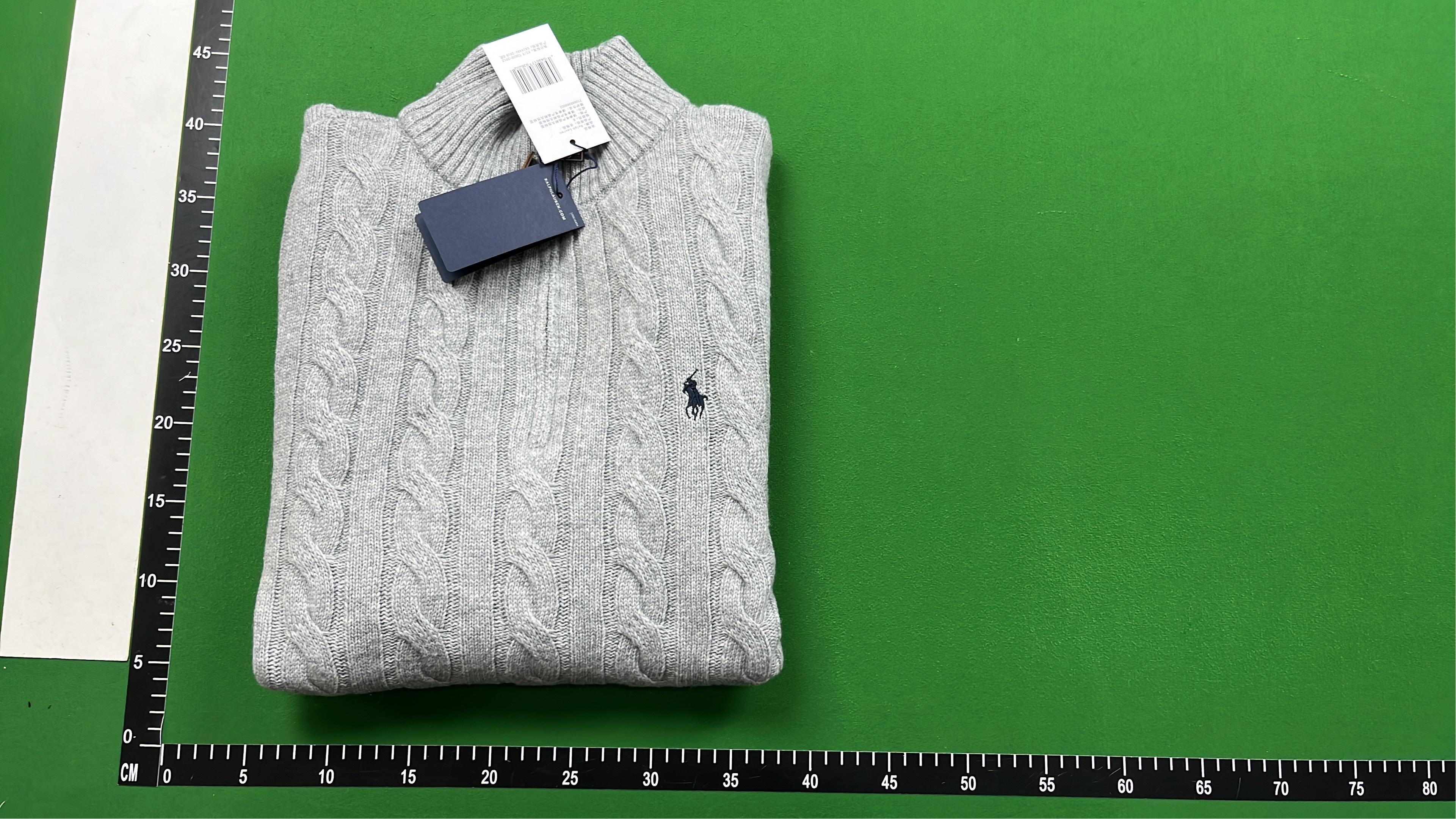 Cable Knit Half-Zip Sweater for Men