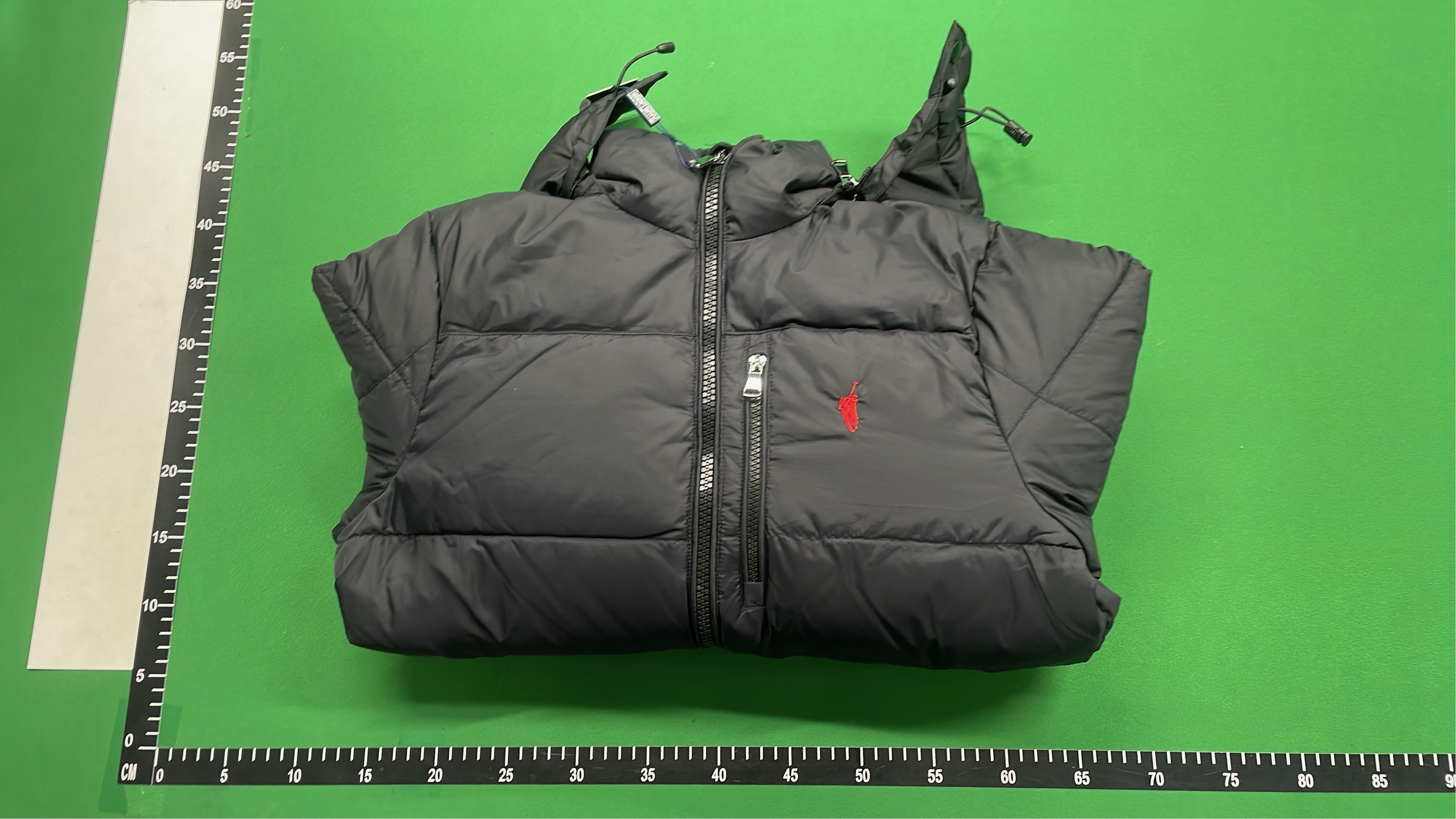 Black Down Puffer Jacket with Hood for Men