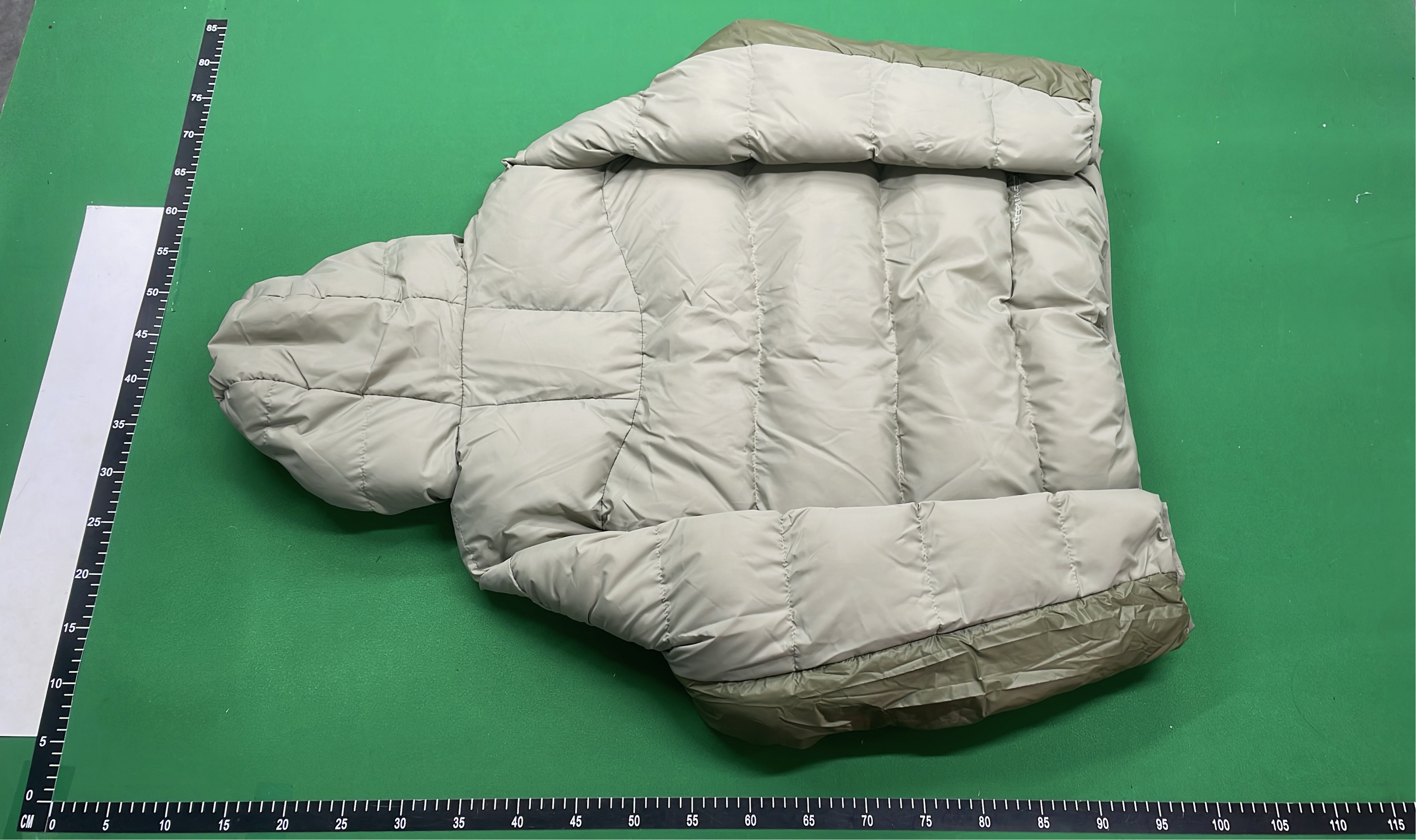 ACW Black Puffer Jacket with Hood and Logo Patch