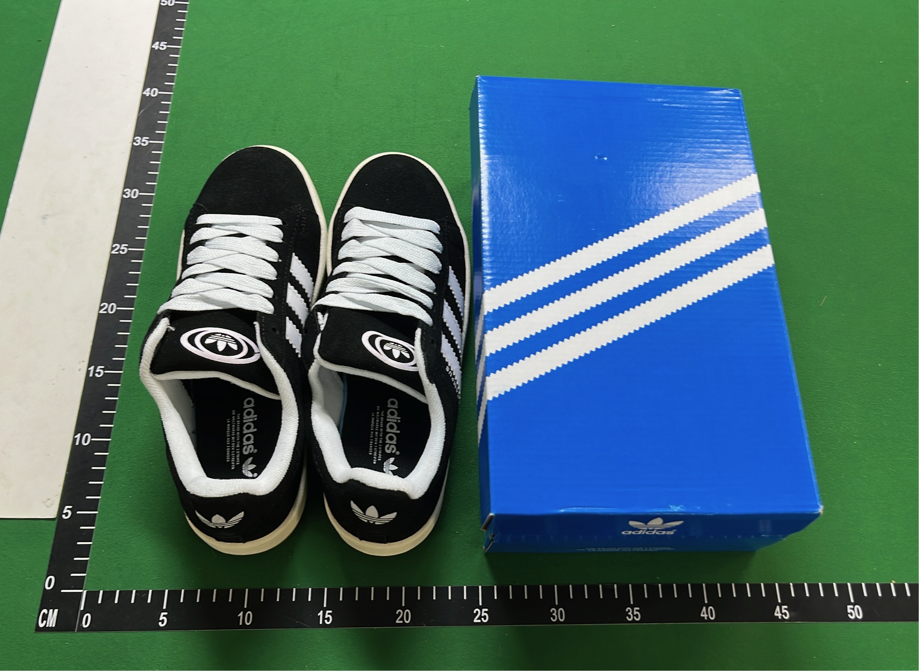 Adidas Campus Black White Suede Sneakers