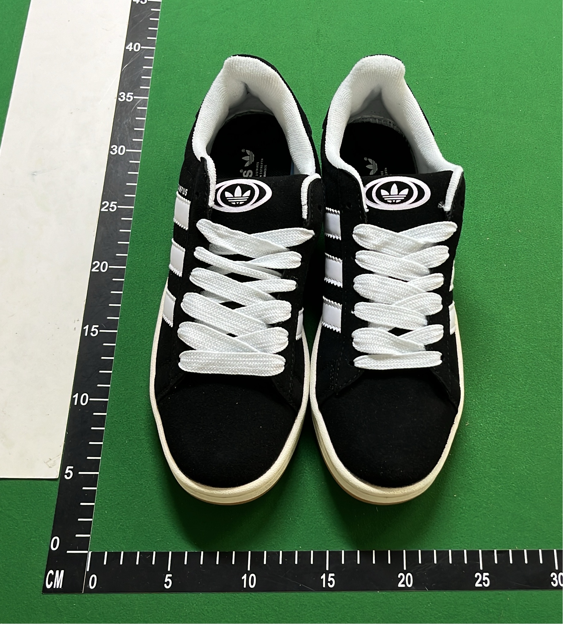 Adidas Campus Black White Suede Sneakers