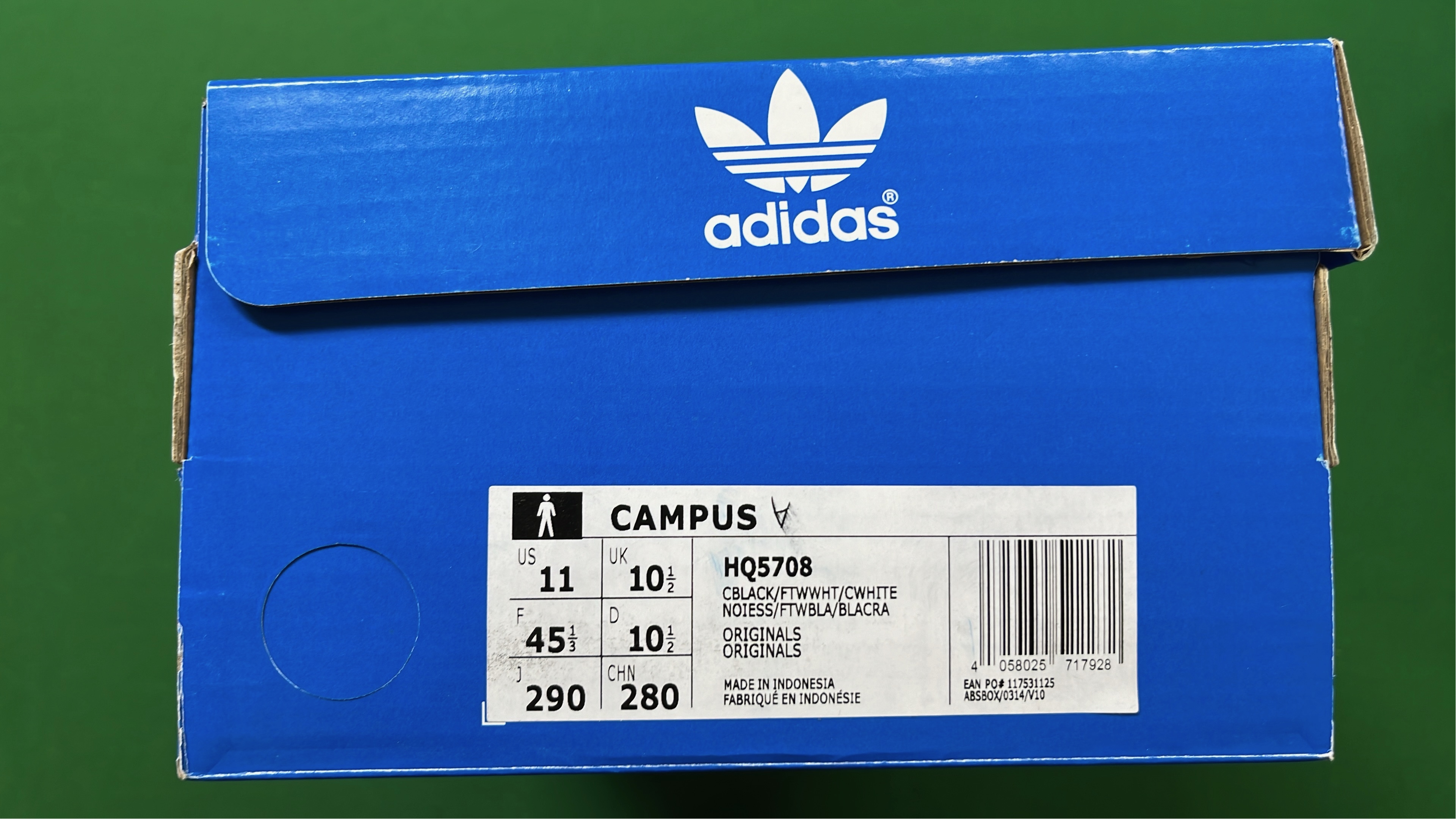 Adidas Campus Black White Suede Sneakers