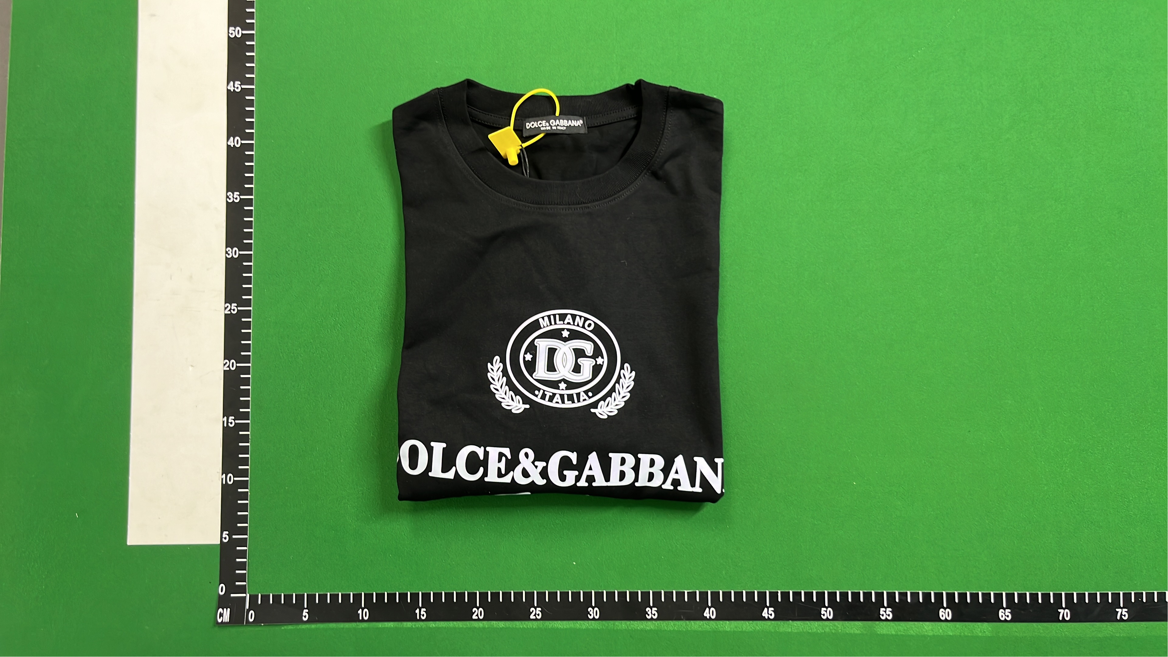 Dolce&Gabbana Black Long Sleeve T-Shirt with Logo Print