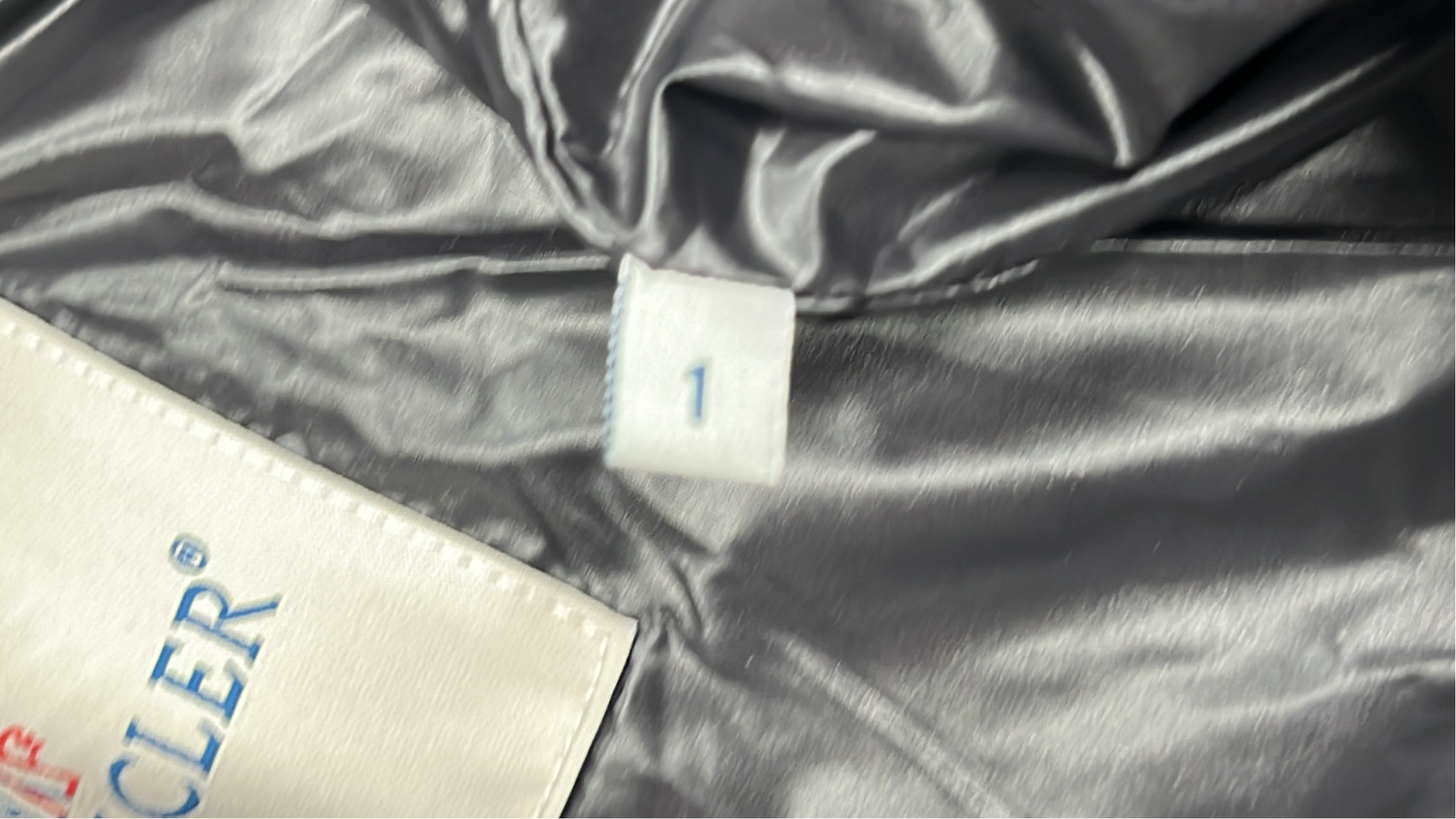 Moncler Puffer Jacket with Red White Blue Stripe