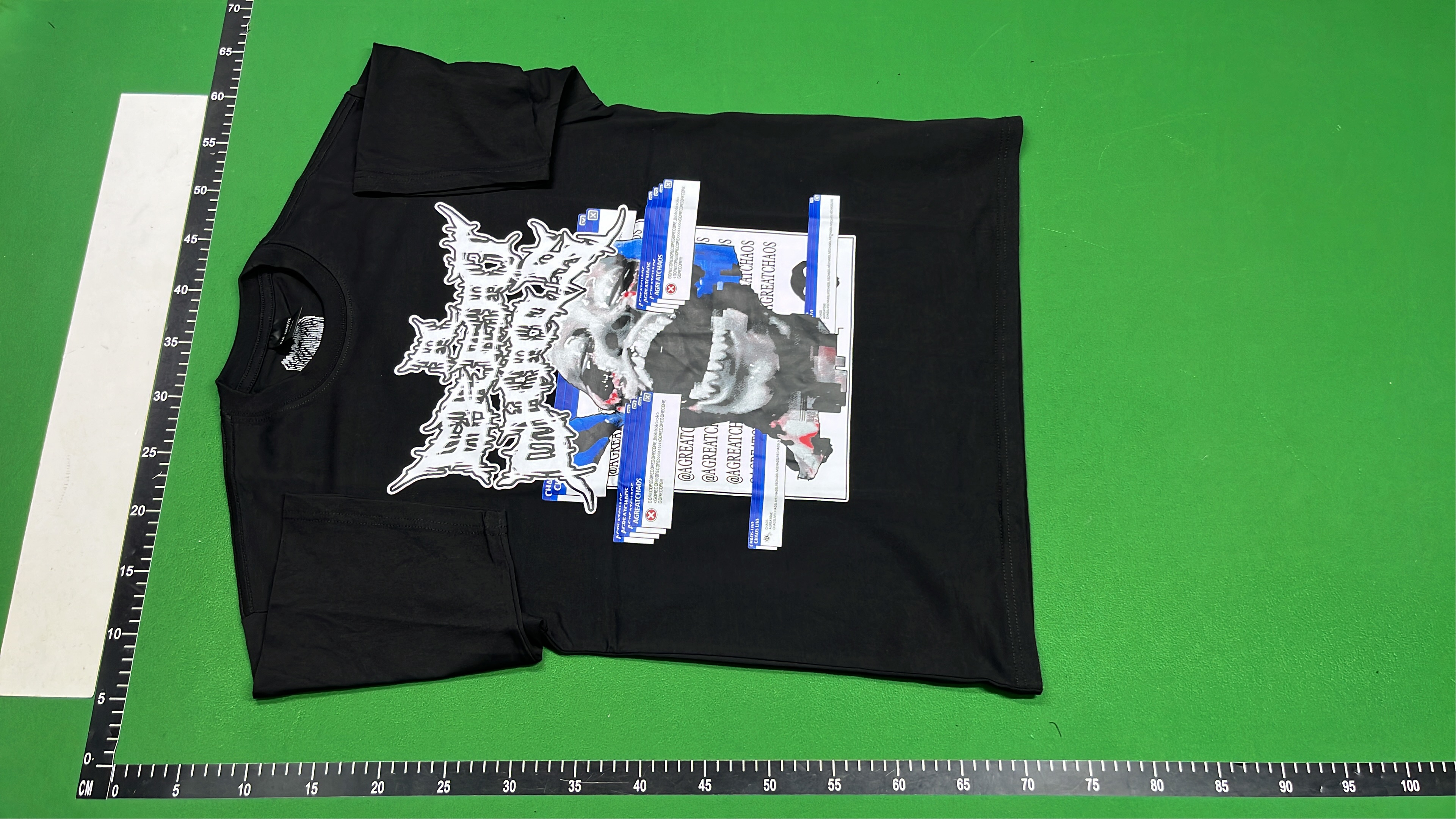 AGREATCHAOS Graffiti Skull T-Shirt - Street Art Design
