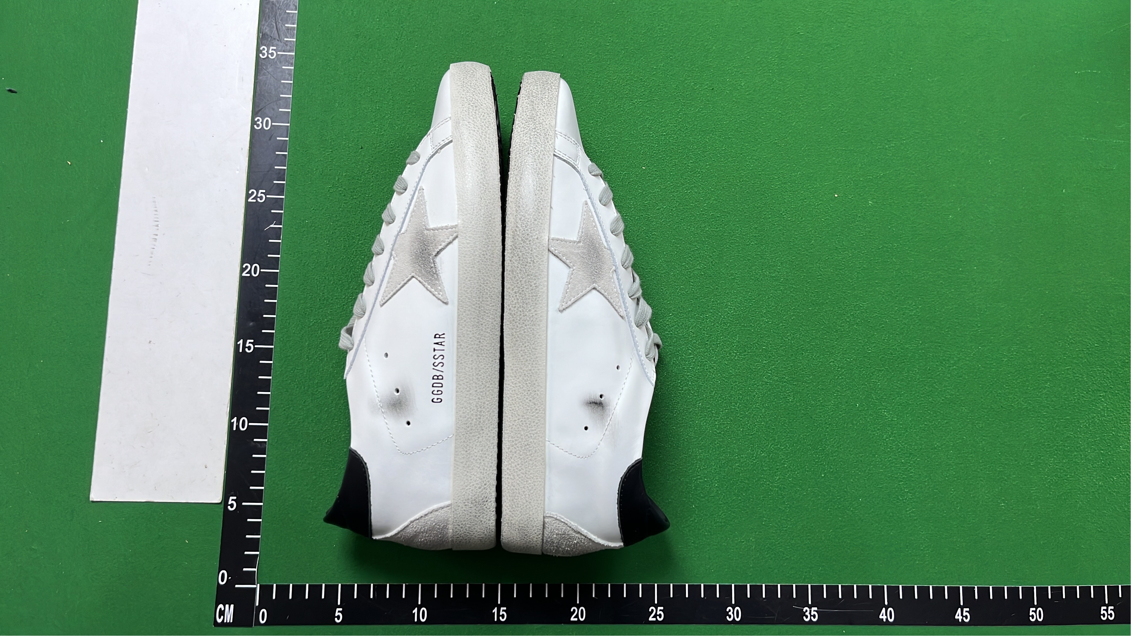 Golden Goose GGDB/SSTAR White Sneakers with Glitter Star