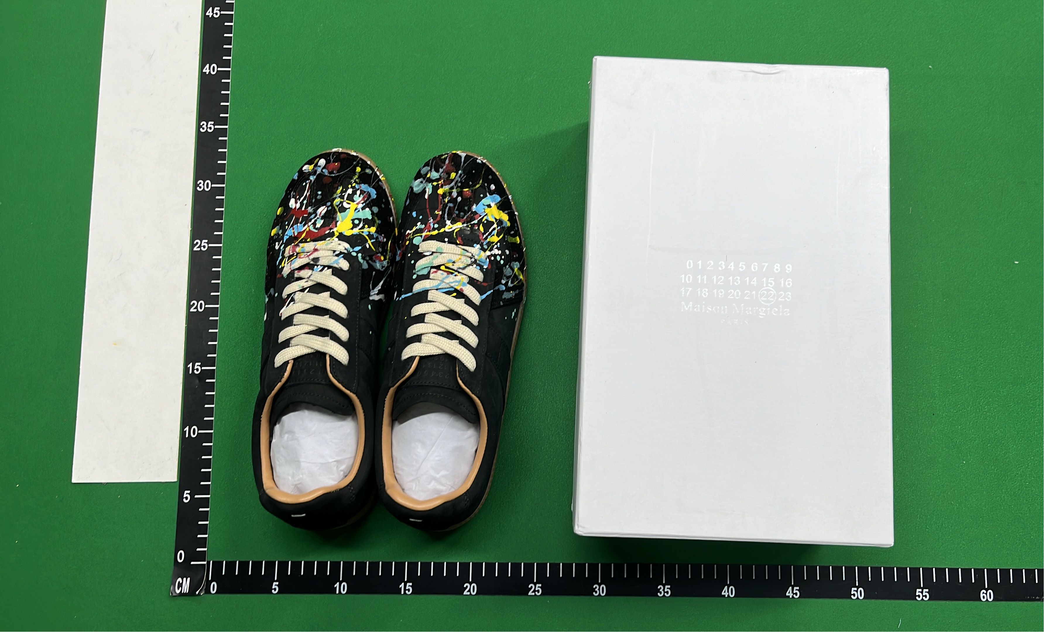 Gucci Ace Paint Splatter Sneakers Black