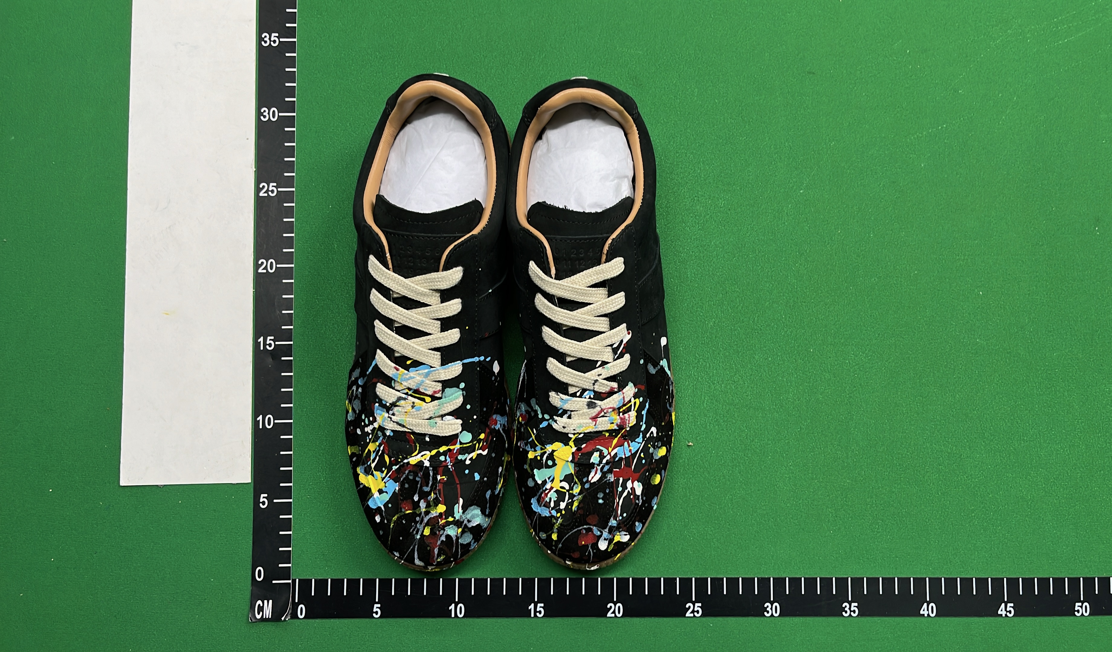 Gucci Ace Paint Splatter Sneakers Black