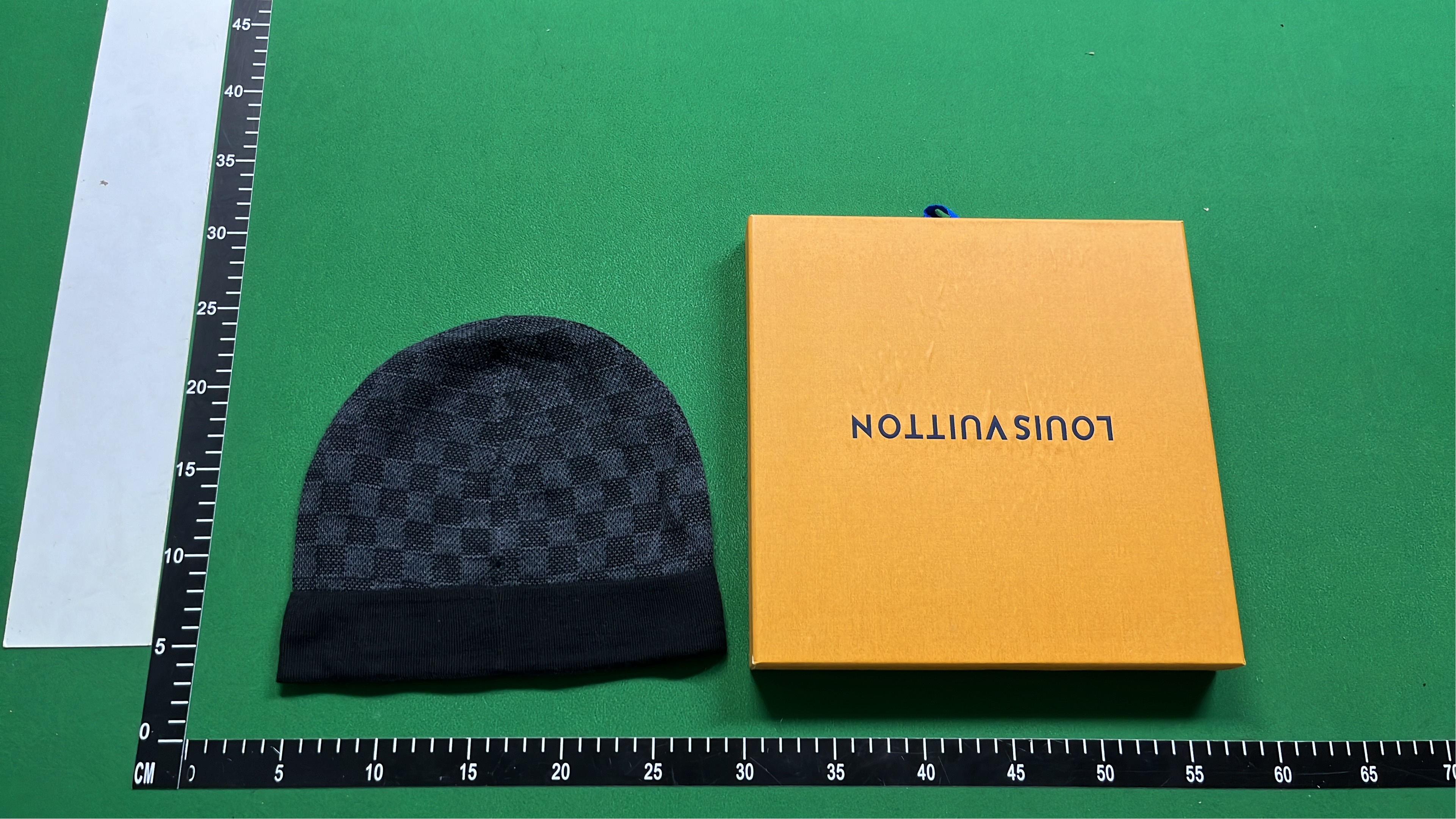 Black Beanie Hat with White Logo Embroidery
