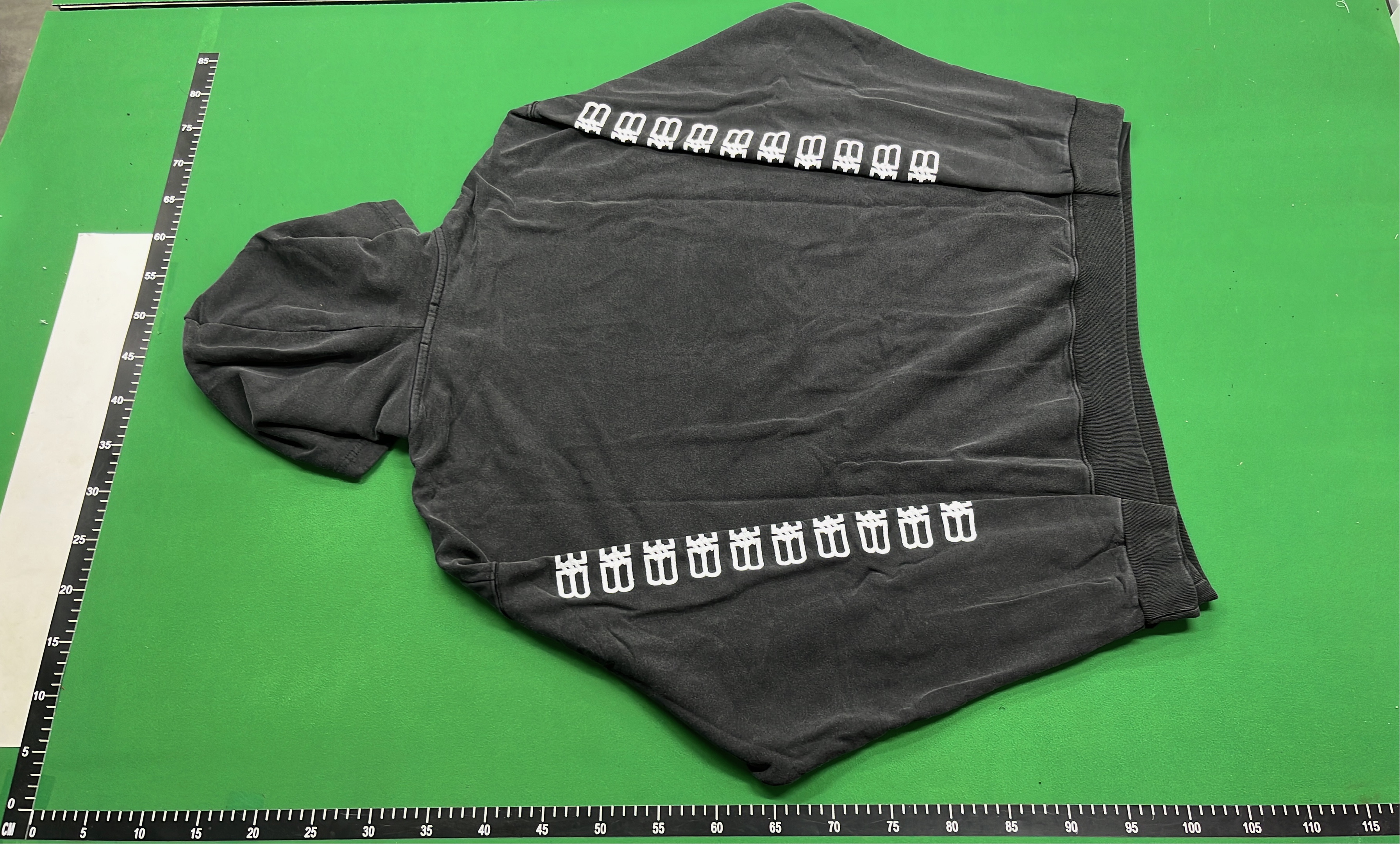 Balenciaga BB Paris Hoodie White Graffiti Logo Sweatshirt