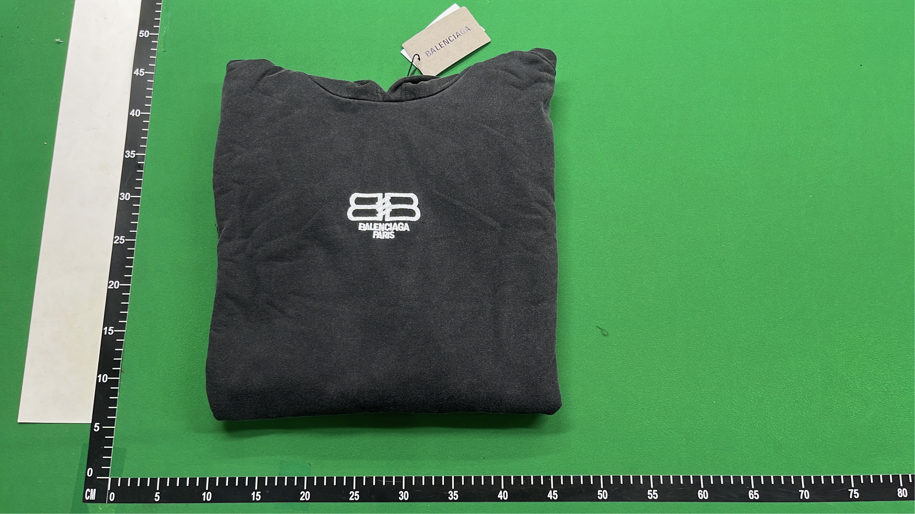 Balenciaga BB Paris Hoodie White Graffiti Logo Sweatshirt
