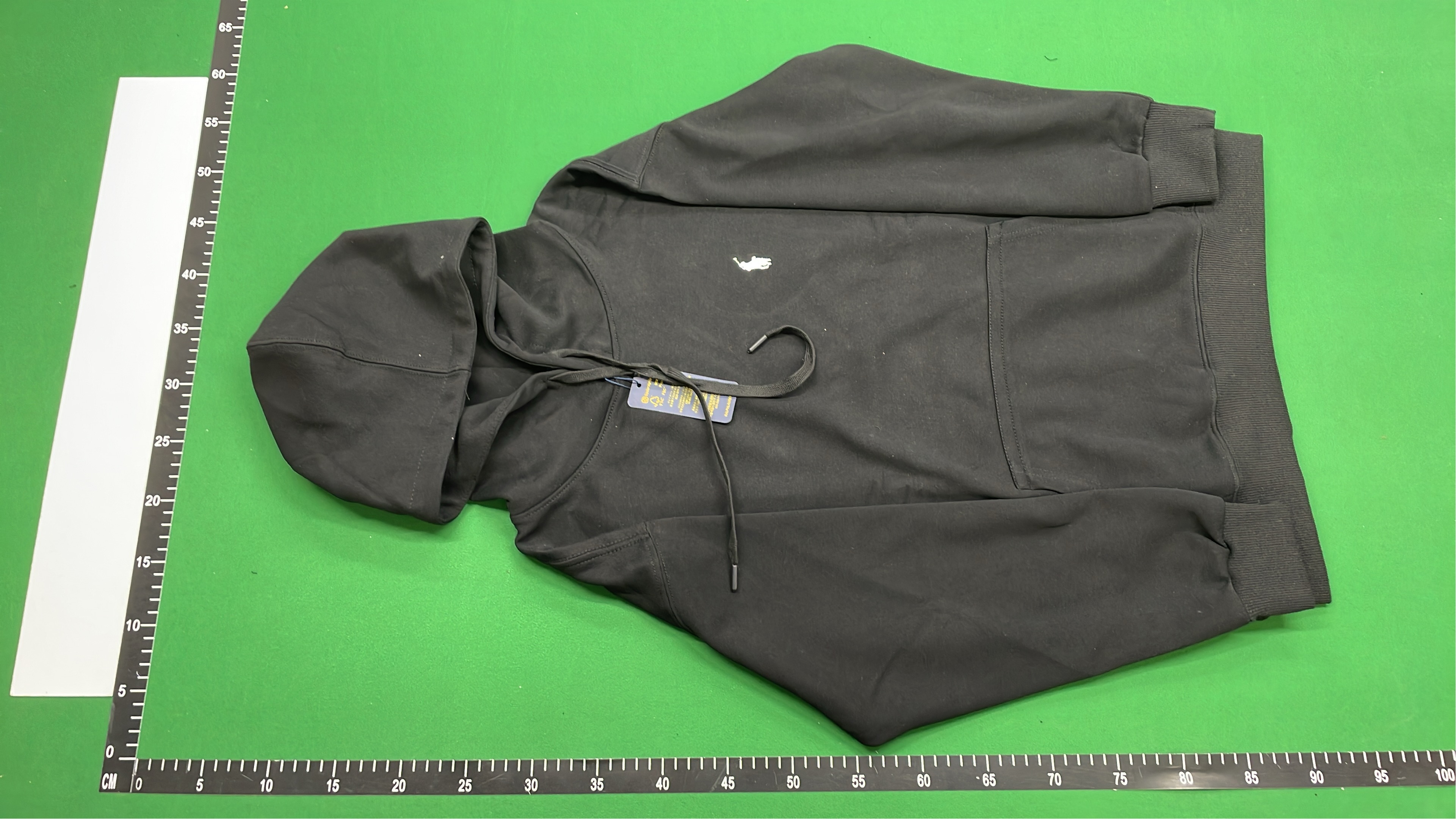 Polo Ralph Lauren Black Zip-Up Hoodie with Embroidered Logo