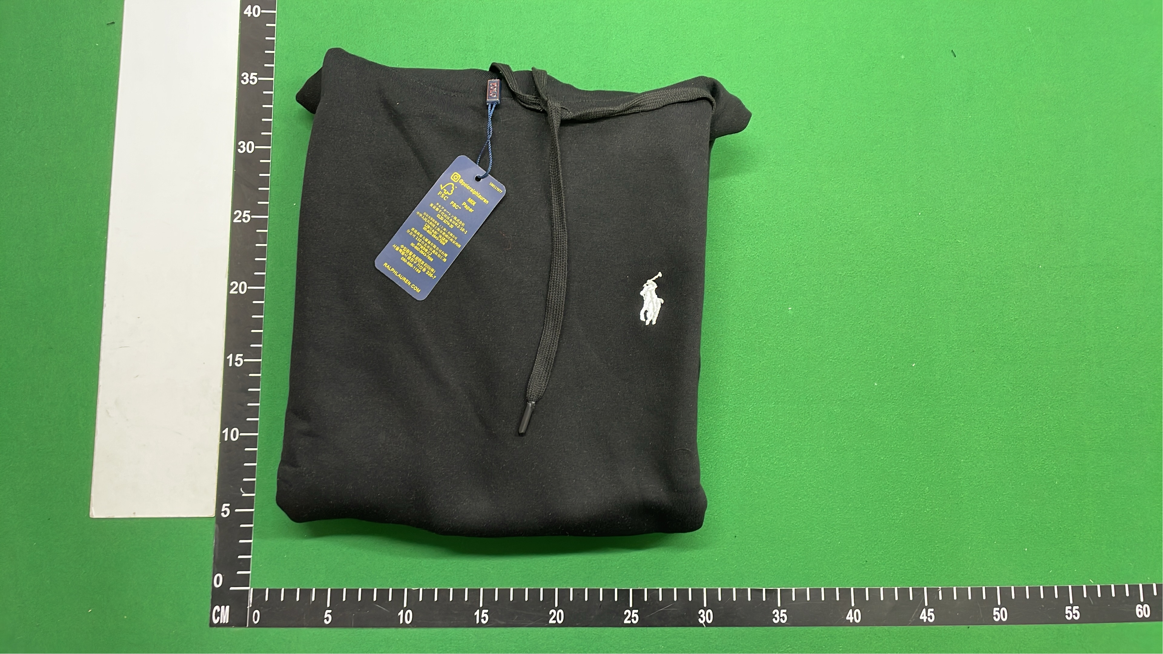 Polo Ralph Lauren Black Zip-Up Hoodie with Embroidered Logo