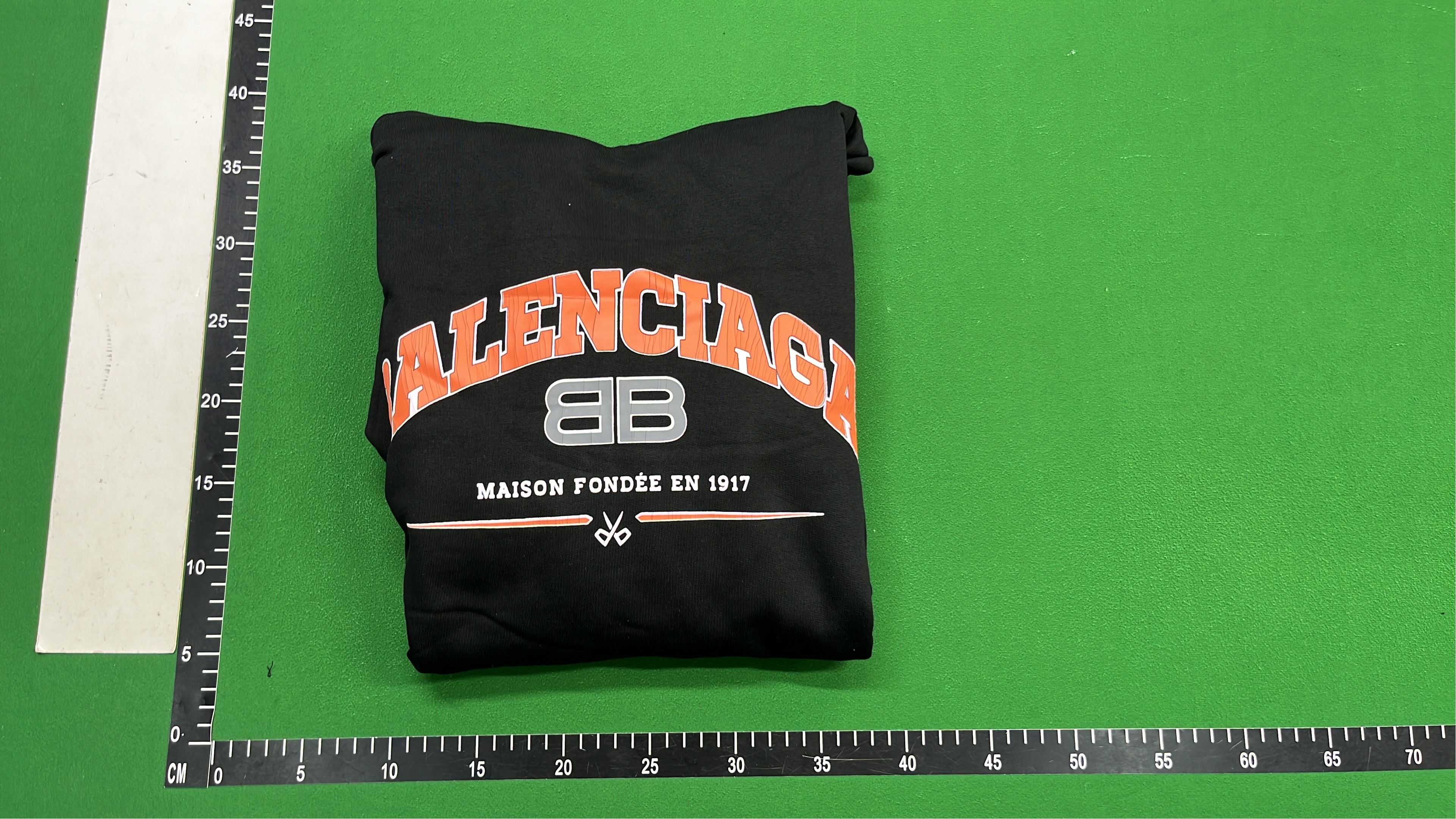 Balenciaga Hoodie with Orange Logo Print