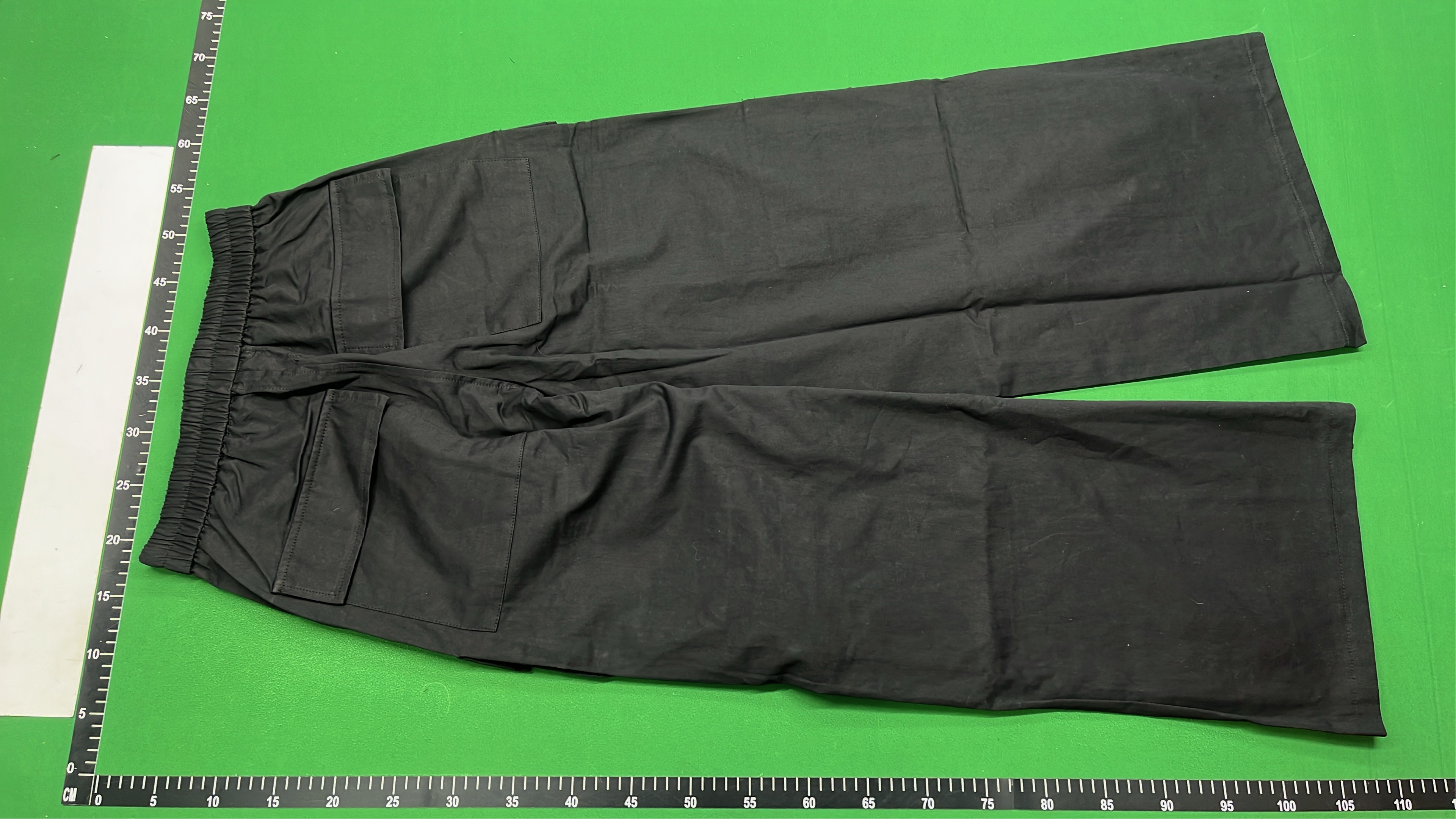Black Cargo Pants with Drawstring Waist