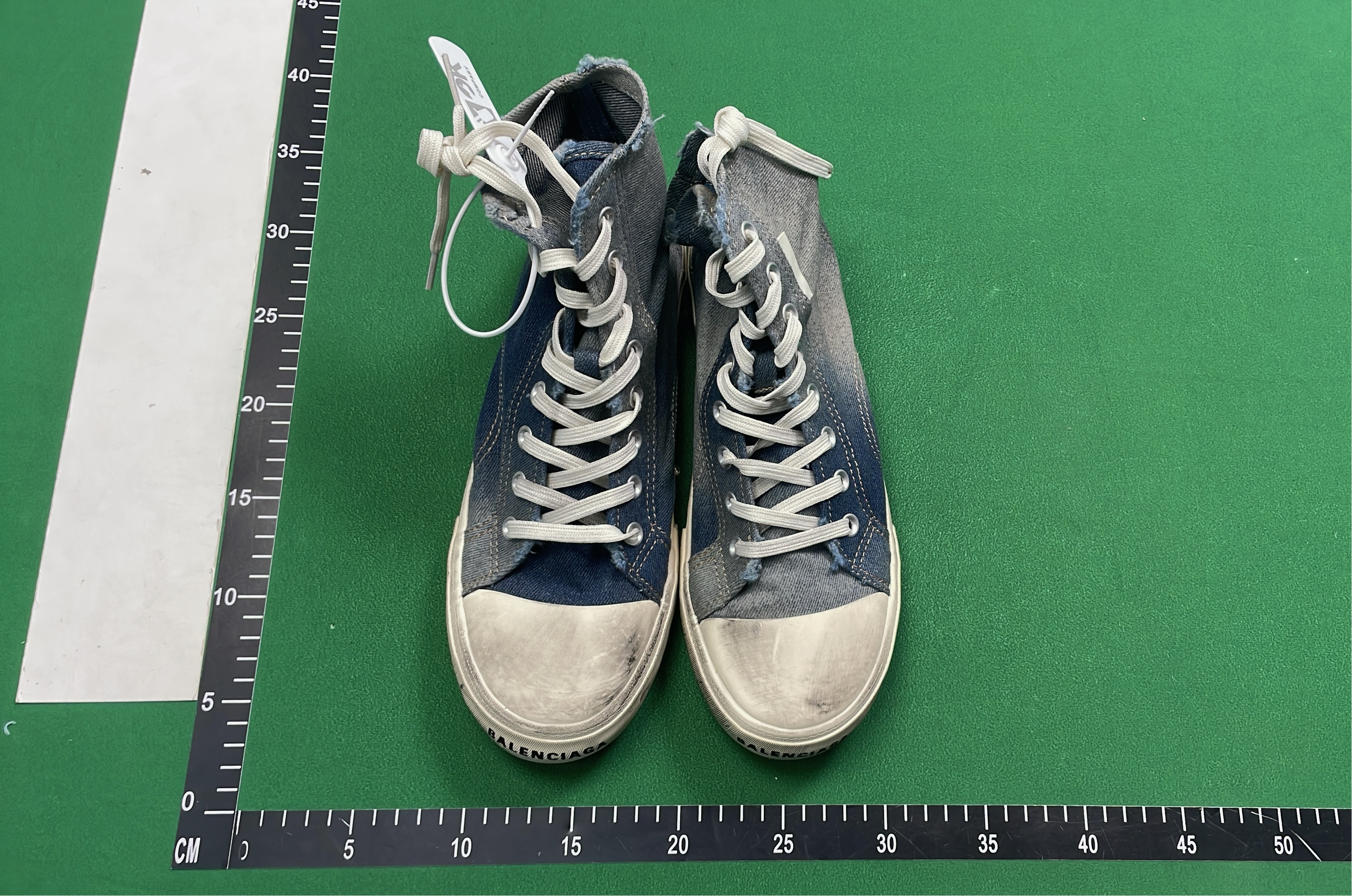 Black High Top Canvas Sneakers with White Sole