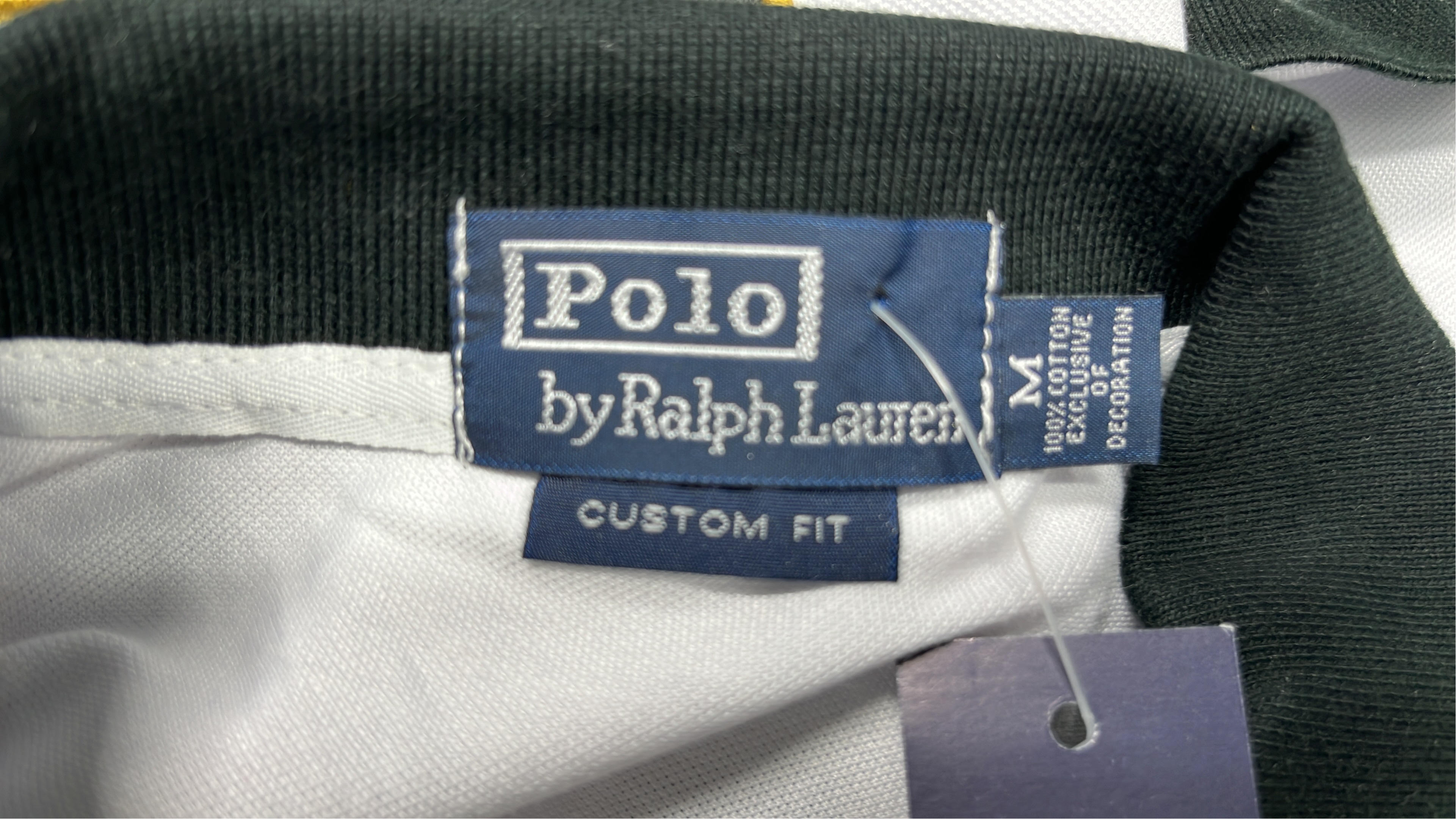 Blue Paris Polo Shirt with Gold Embroidery