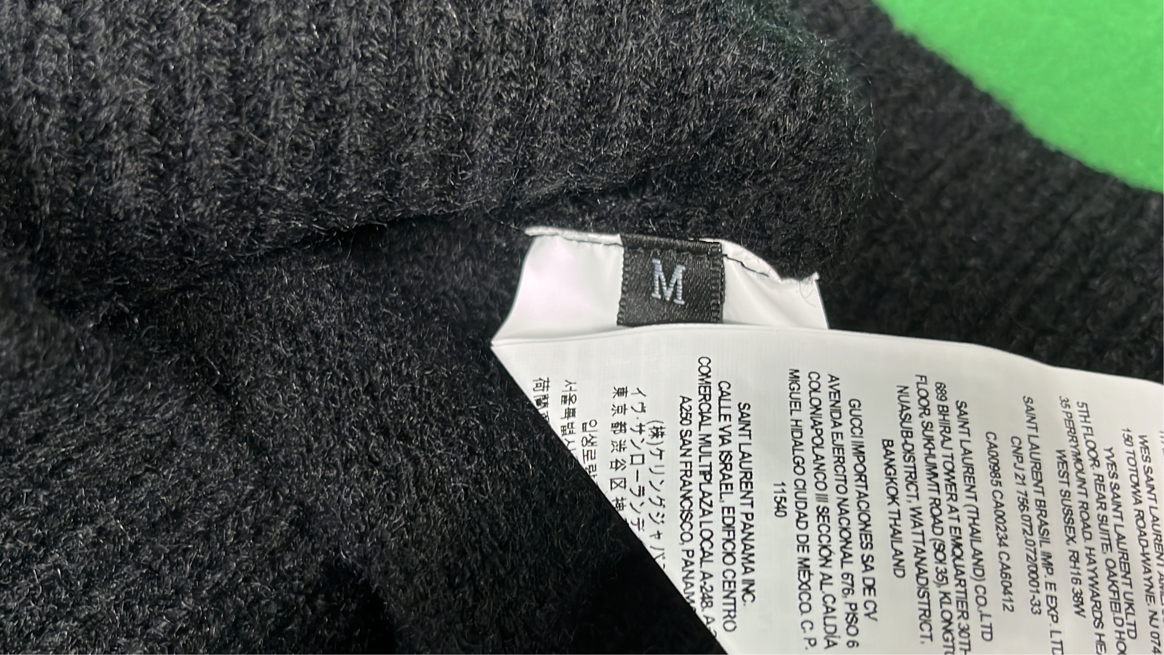 Saint Laurent Black Knit Sweater with Logo