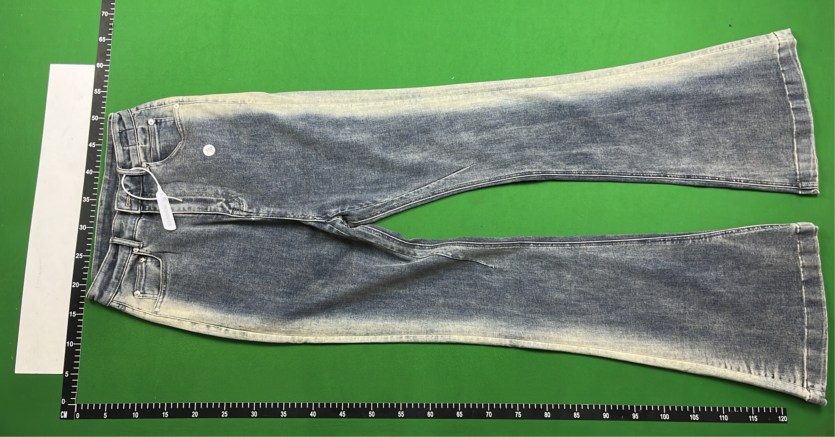 Vintage Washed Flared Denim Jeans for Women