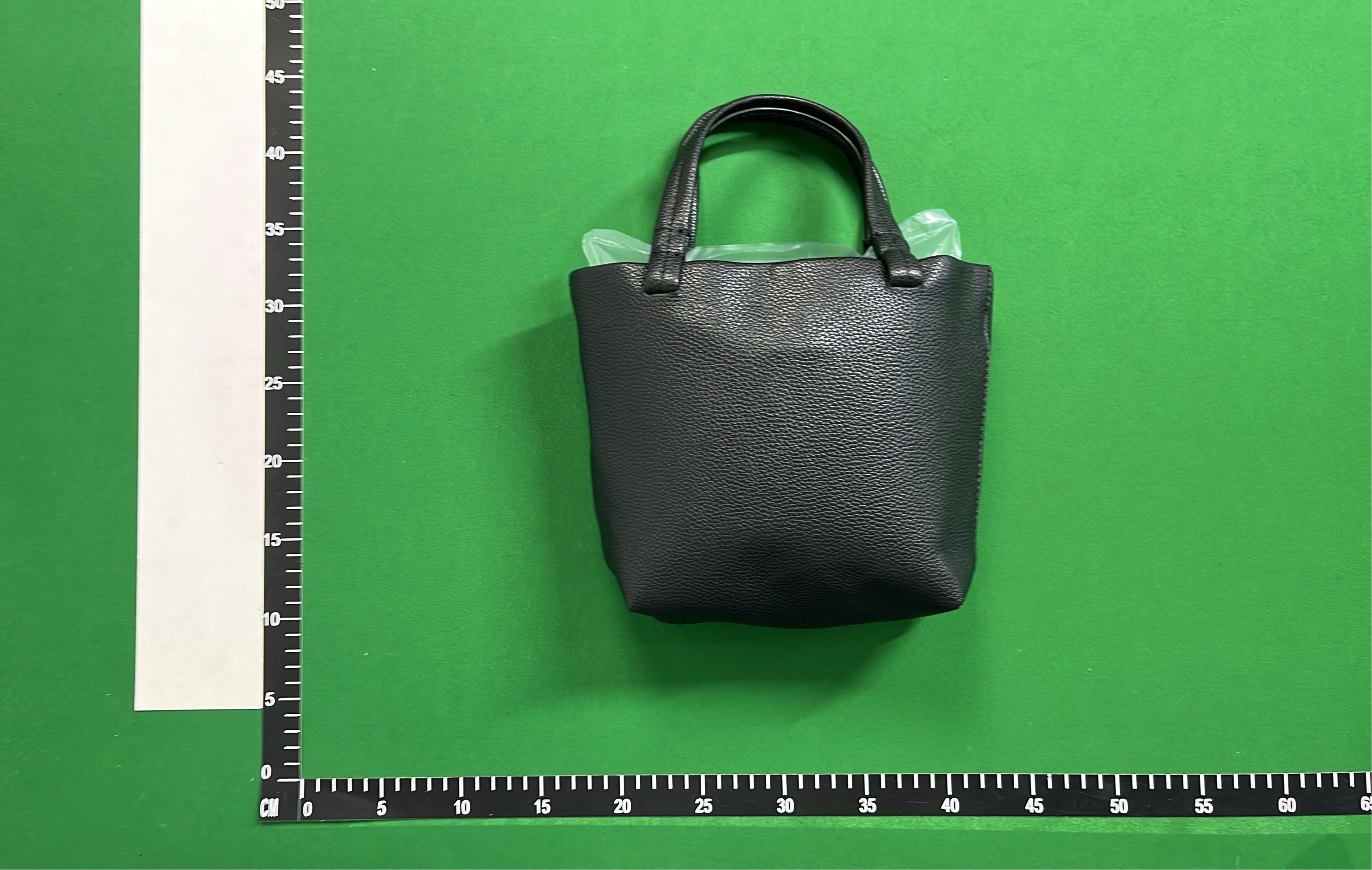 The Row Leather Tote Bag in Black and Taupe
