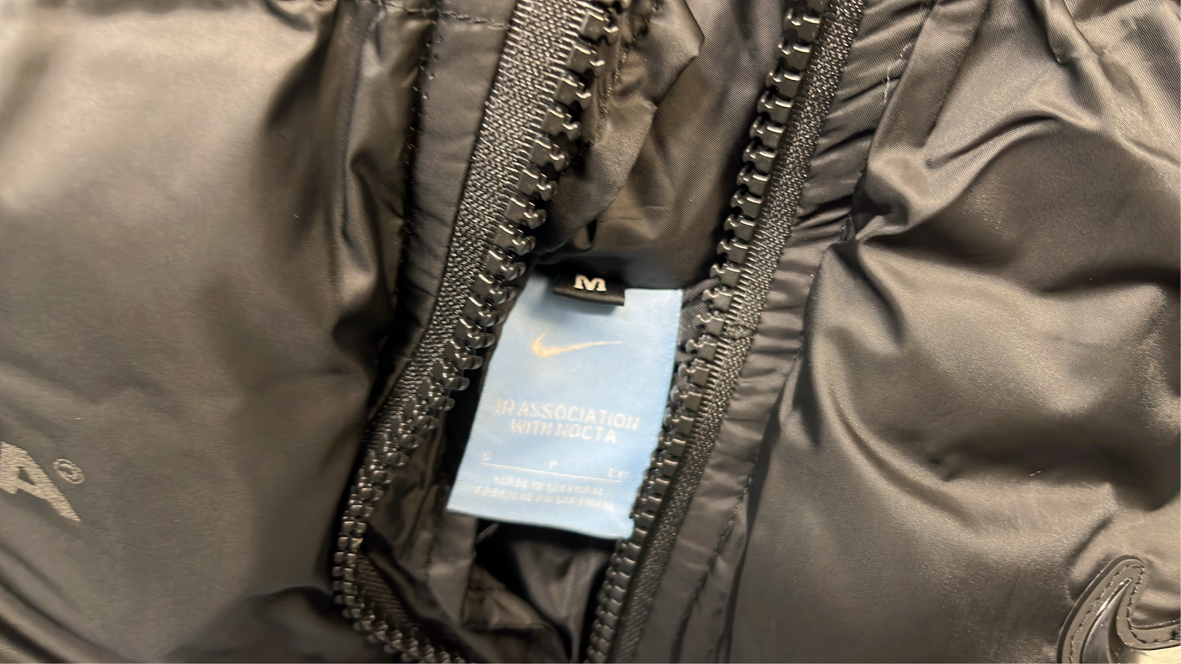 NOCTA Black Puffer Jacket for Men