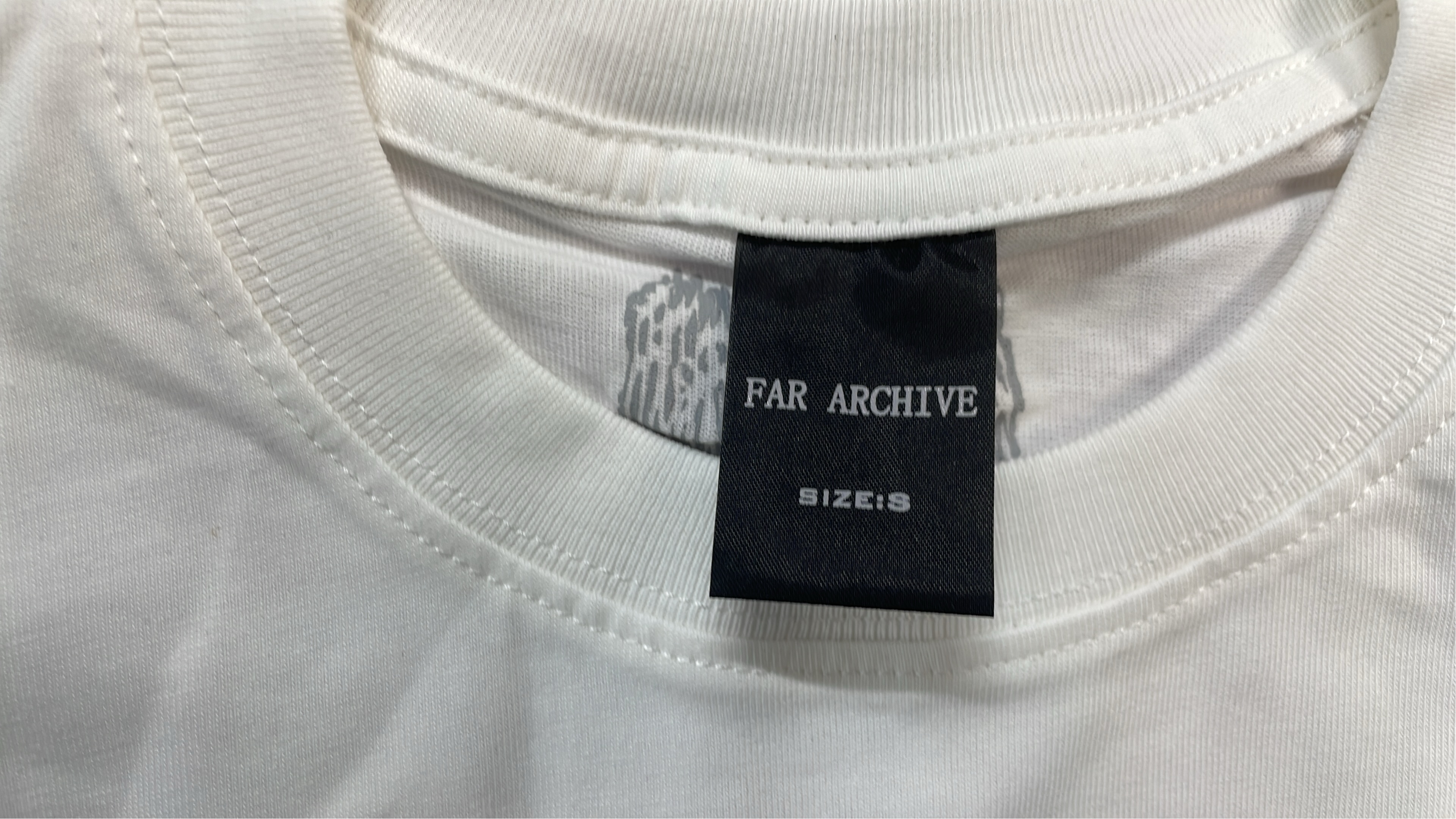 White Graphic T-Shirt with Artistic Print