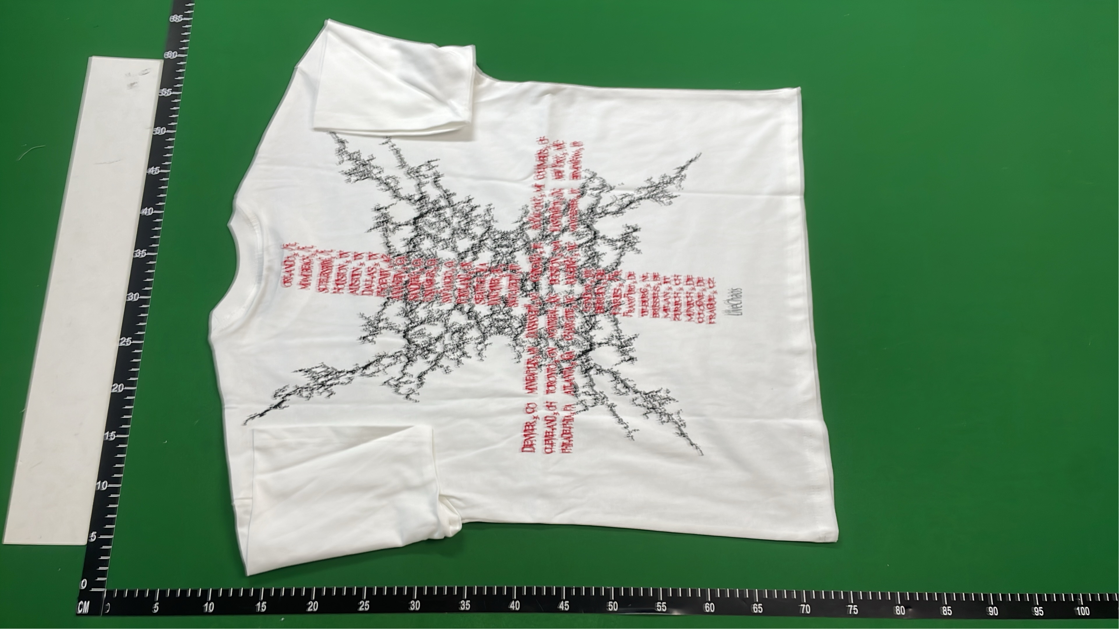 White Graphic T-Shirt with Artistic Print