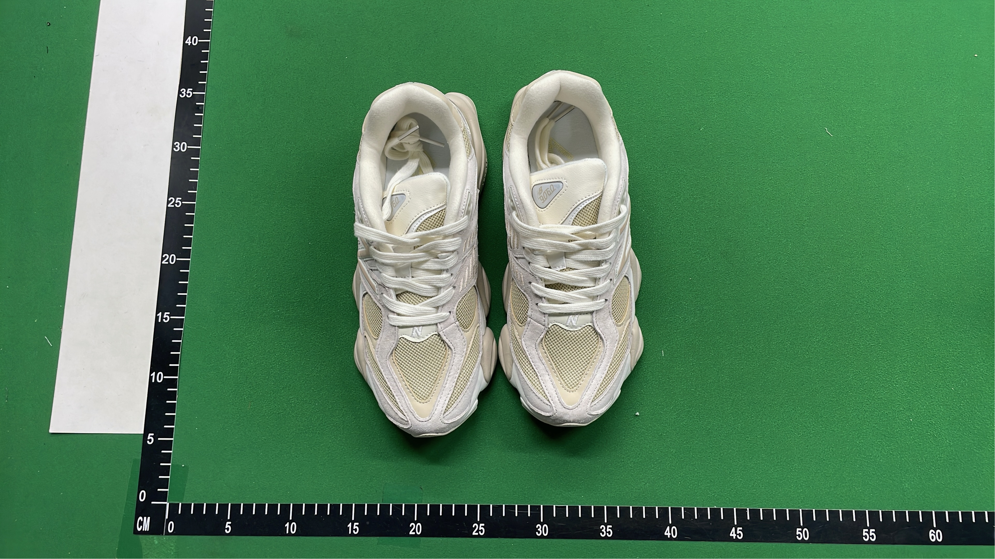 New Balance 9060 Sneakers Beige Mesh Suede Running Shoes