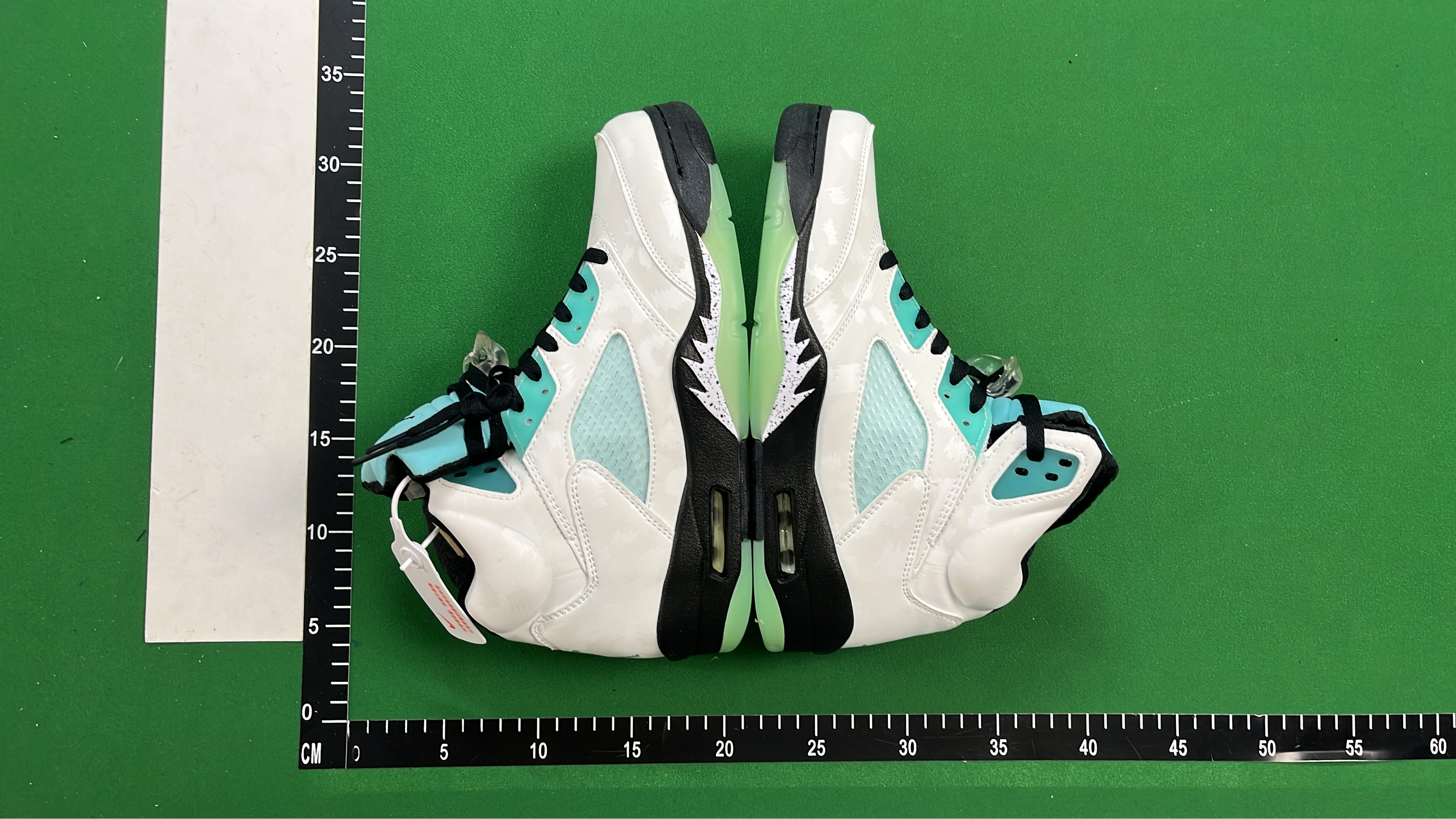 Air Jordan 5 Retro White Green 23 Basketball Shoes