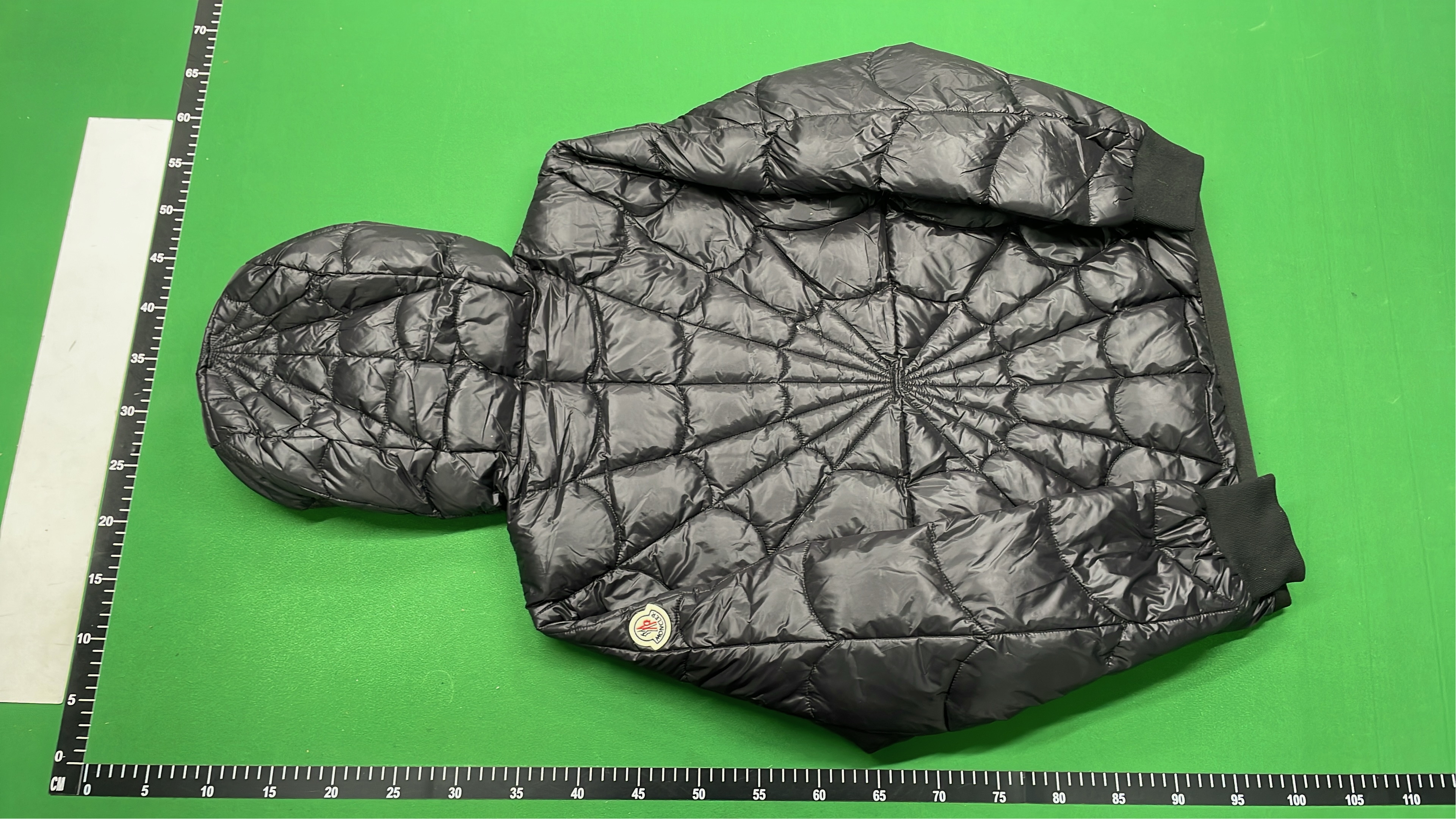 Moncler Black Hooded Puffer Jacket with Quilted Design