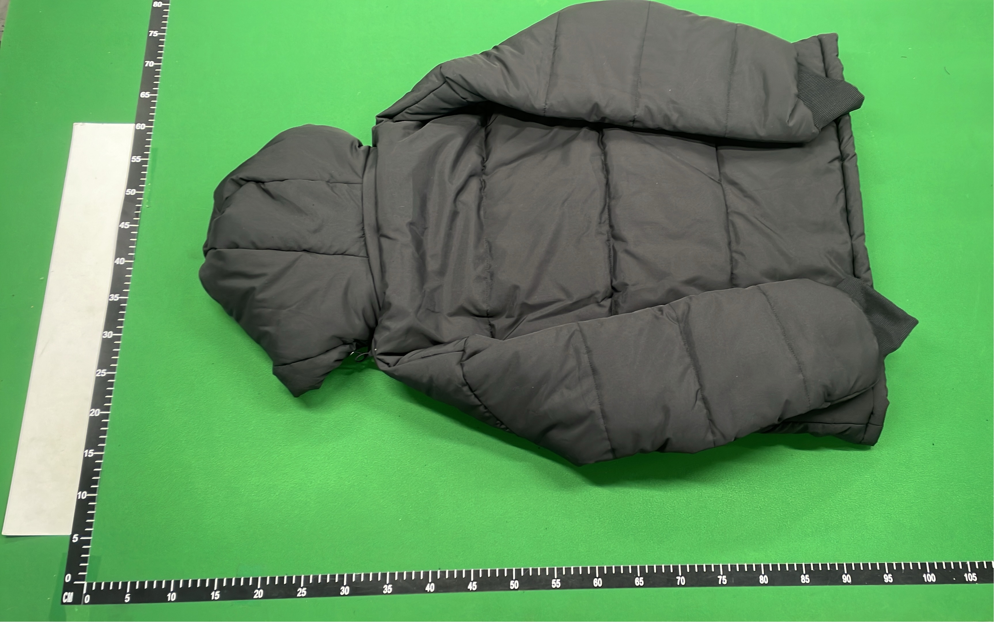 SNAP Gray Hooded Puffer Jacket with Logo Design