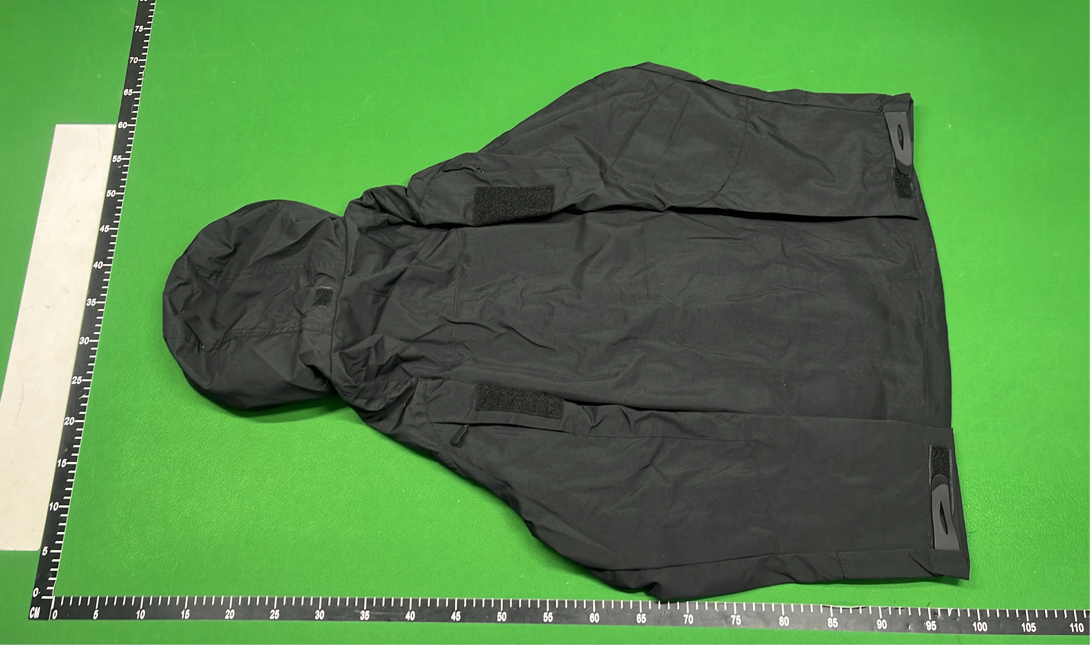 Stone Island Black Hooded Jacket with Compass Patch