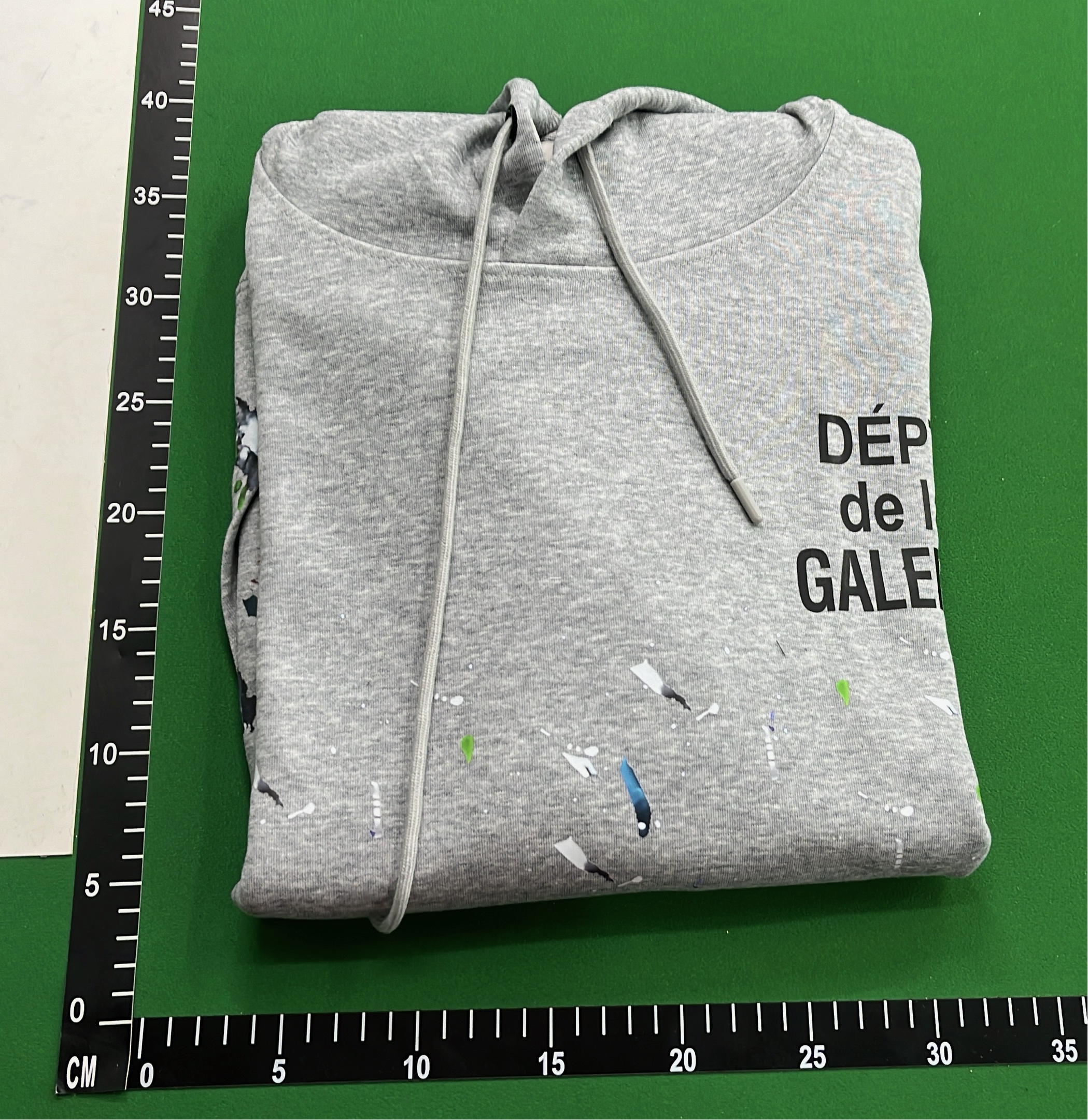 Black Hoodie with Gold Logo Print - DEPT. de la GALERIE