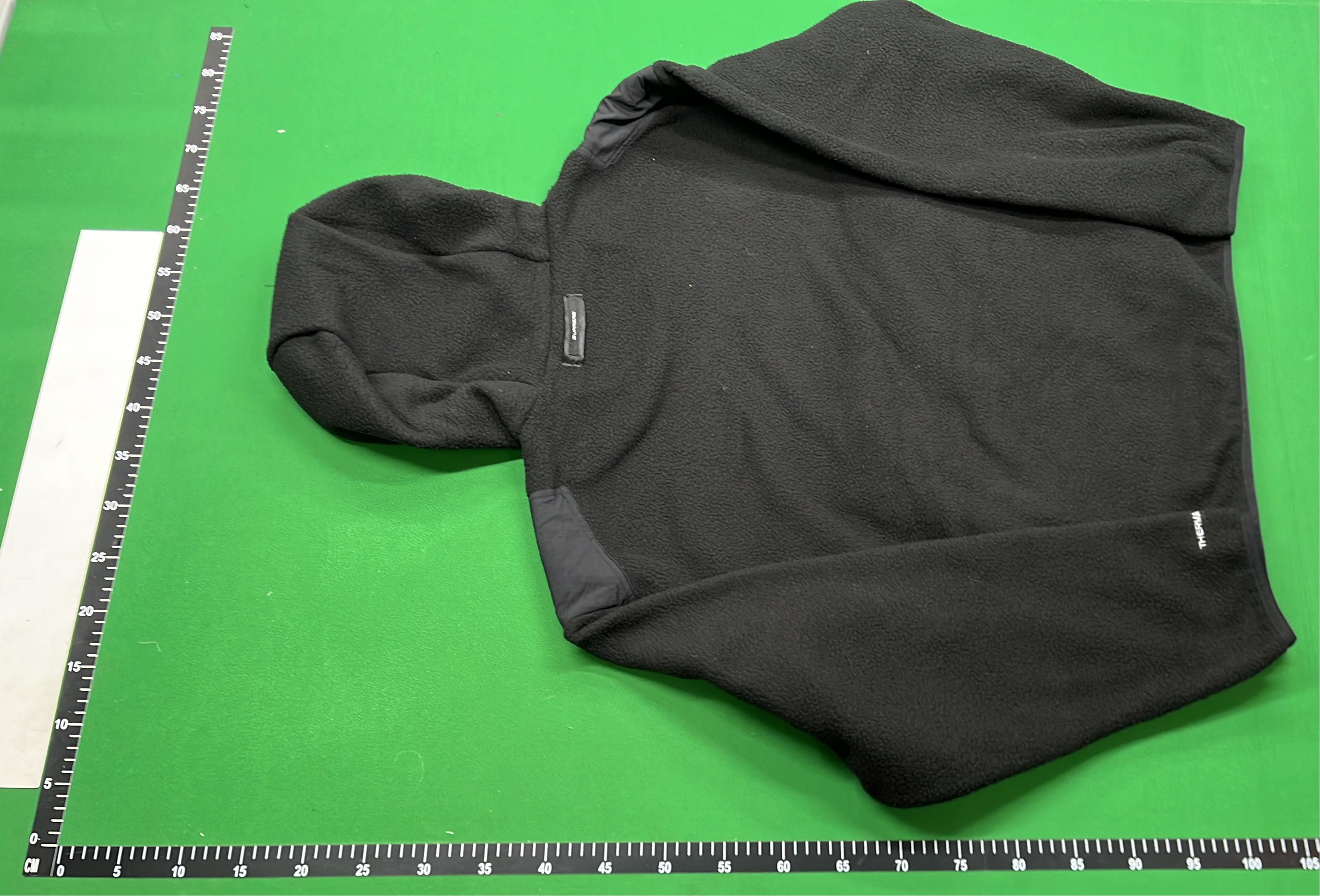 Men's Snow Mountain Hoodie - White & Green Fleece Jacket