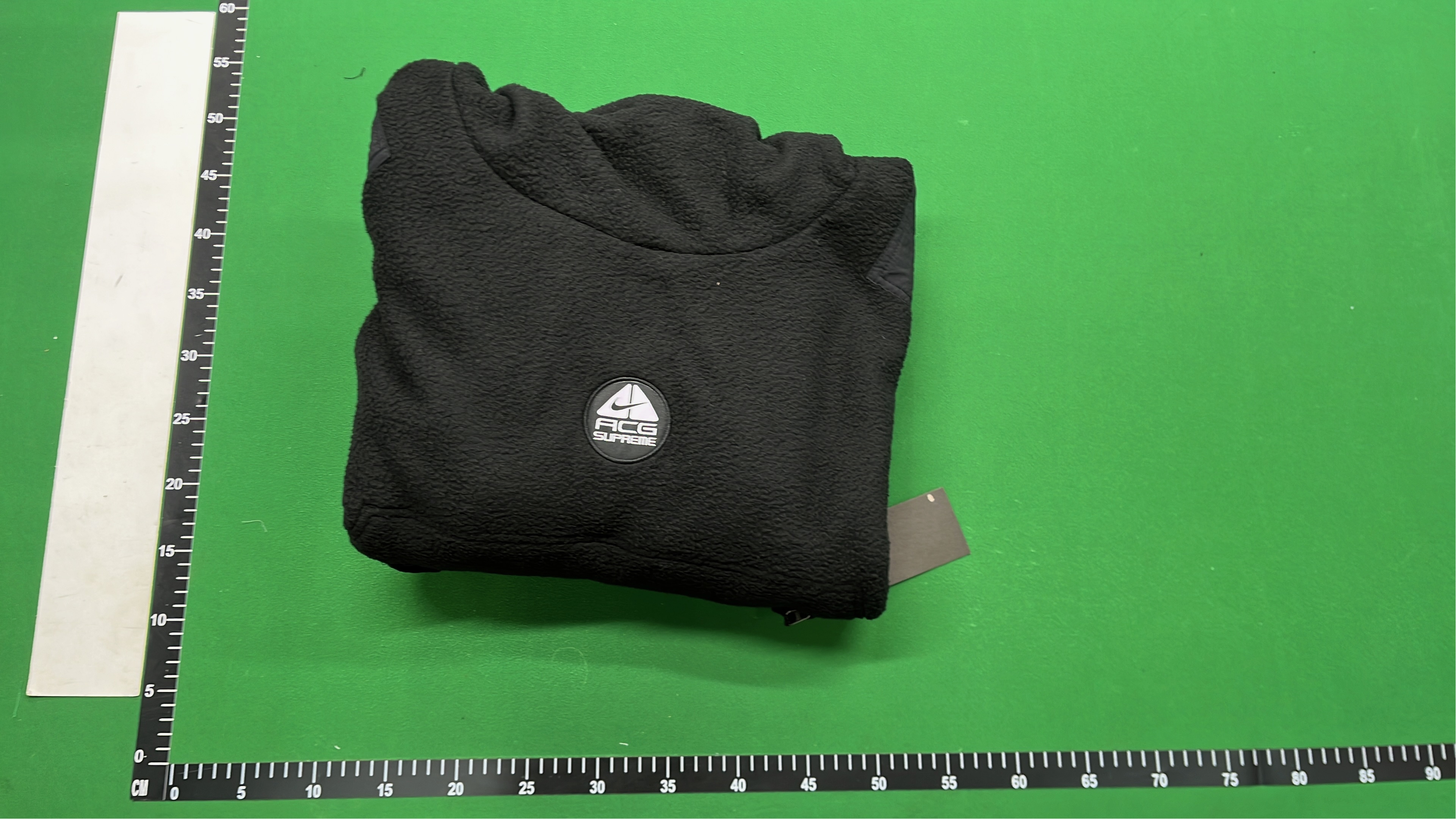 Men's Snow Mountain Hoodie - White & Green Fleece Jacket