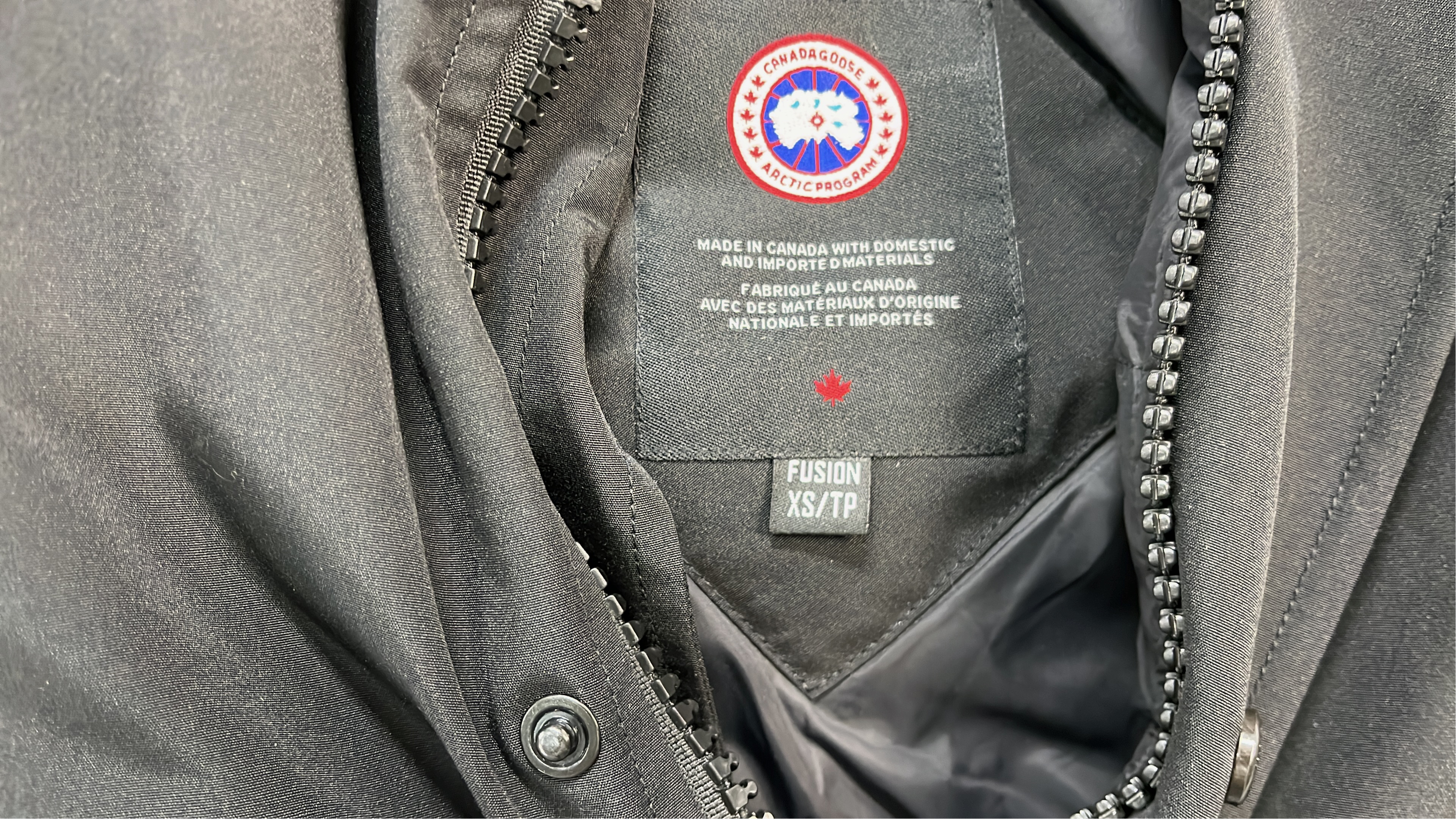 Canada Goose Grey Parka Jacket with Fur Hood
